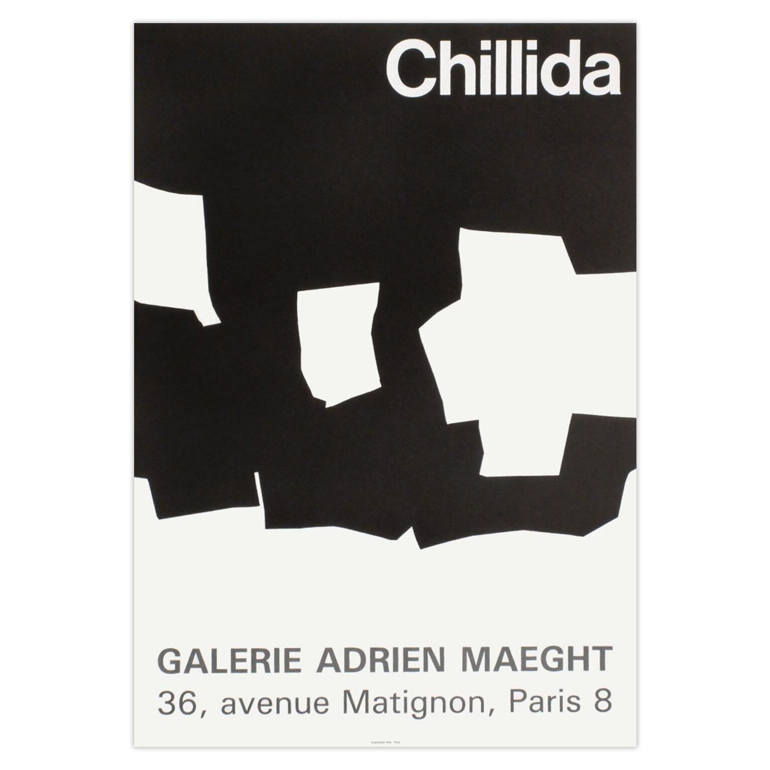 Eduardo Chillida Poster Expo 68   Galere Adrien Maeght