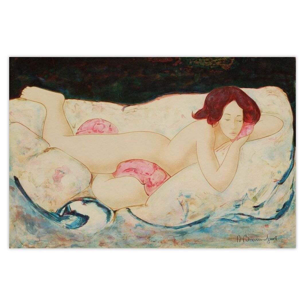 Alain Bonnefoit Gesigneerde Lithografie Suite Nus III 1985