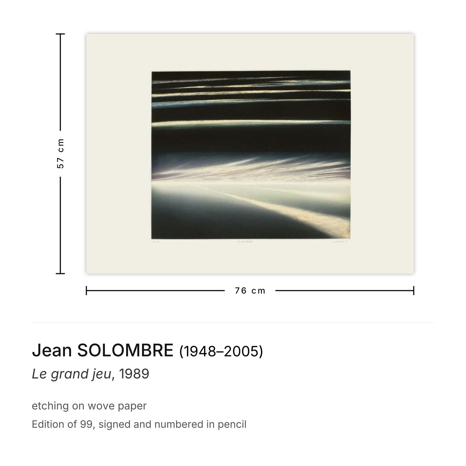 Jean Solombre Gesigneerde Ets Le Grand Jeu 1989 photo furniture
