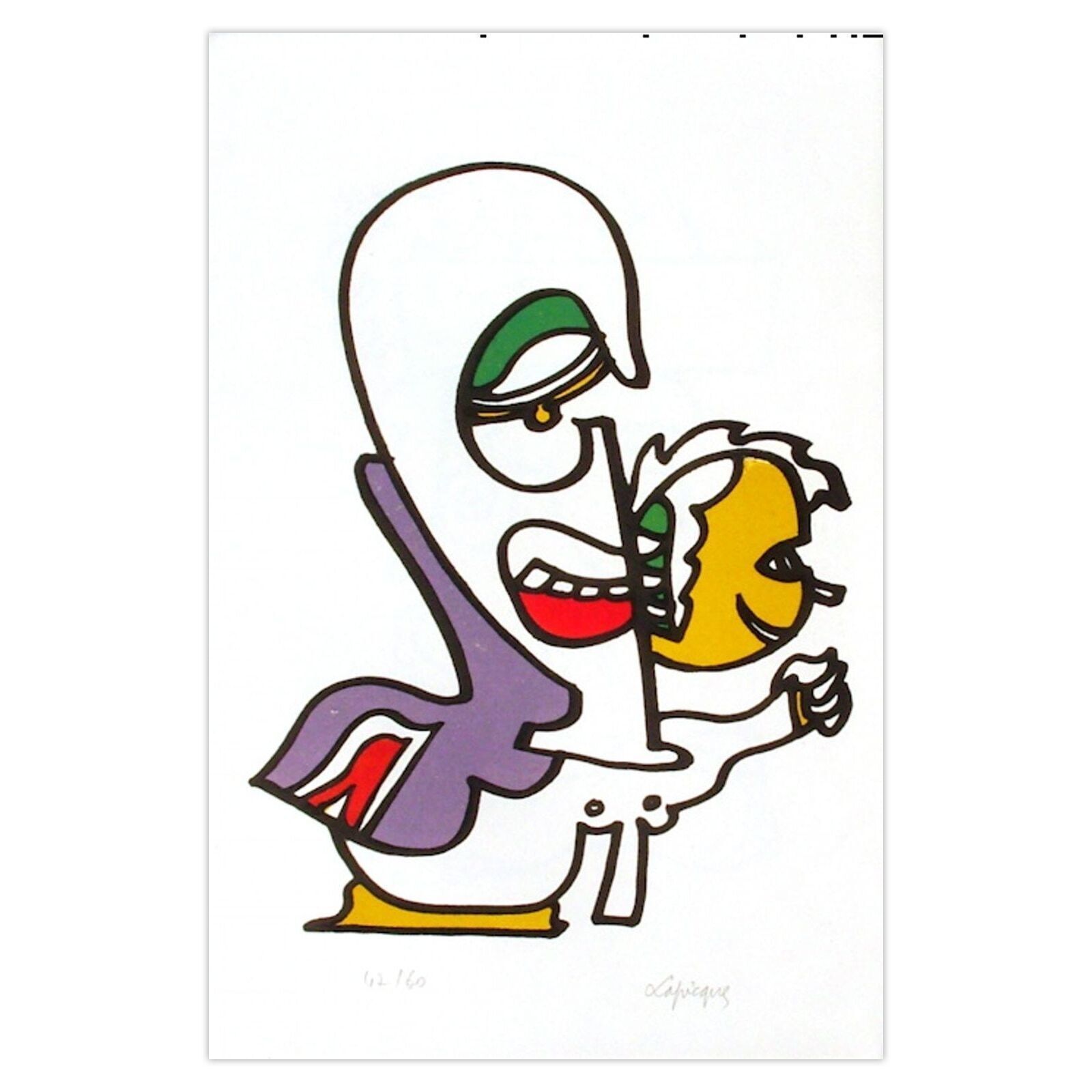 Charles Lapicque Gesigneerde Lithografie Portraits Ix : Danse Macabre 1967