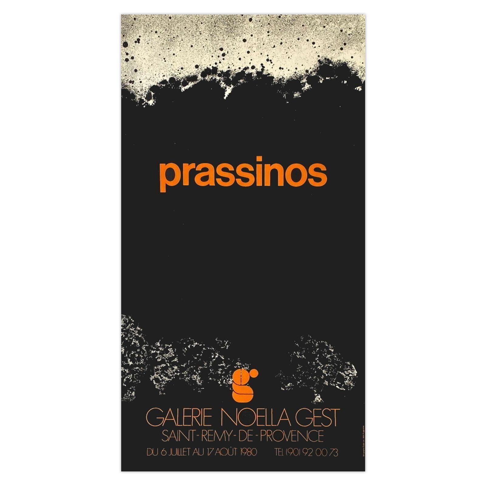 Mario Prassinos Poster Expo 80   Galerie Noella Gest   Saint Rémy De Provence