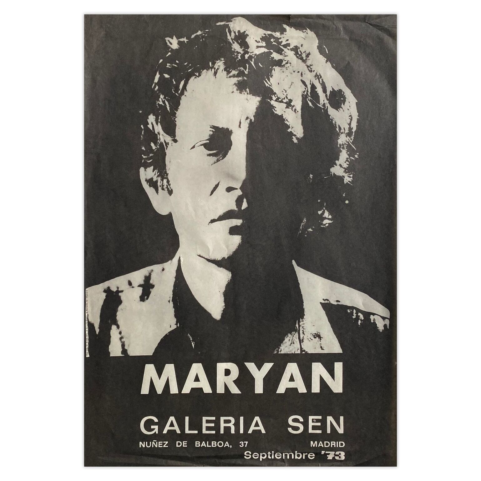 Pinchas Maryan Poster Expo 73 Galeria Sen Madrid