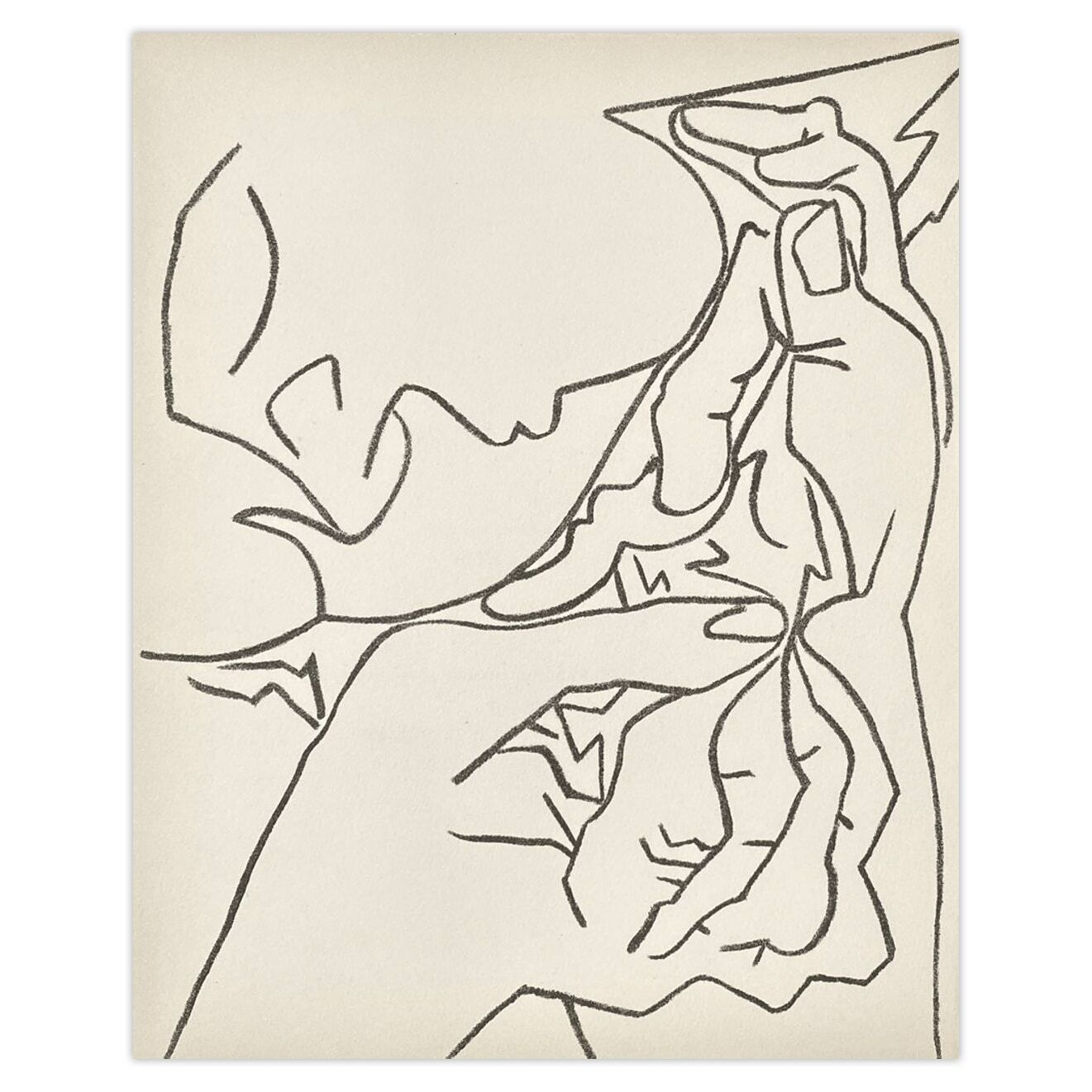 Françoise Gilot Lithografie Pages D'amour André Verdet 13 1951