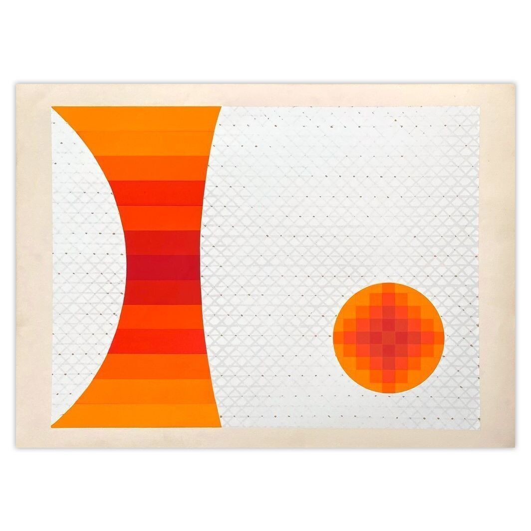 Alberto Fabra Zeefdruk Composition II 1971