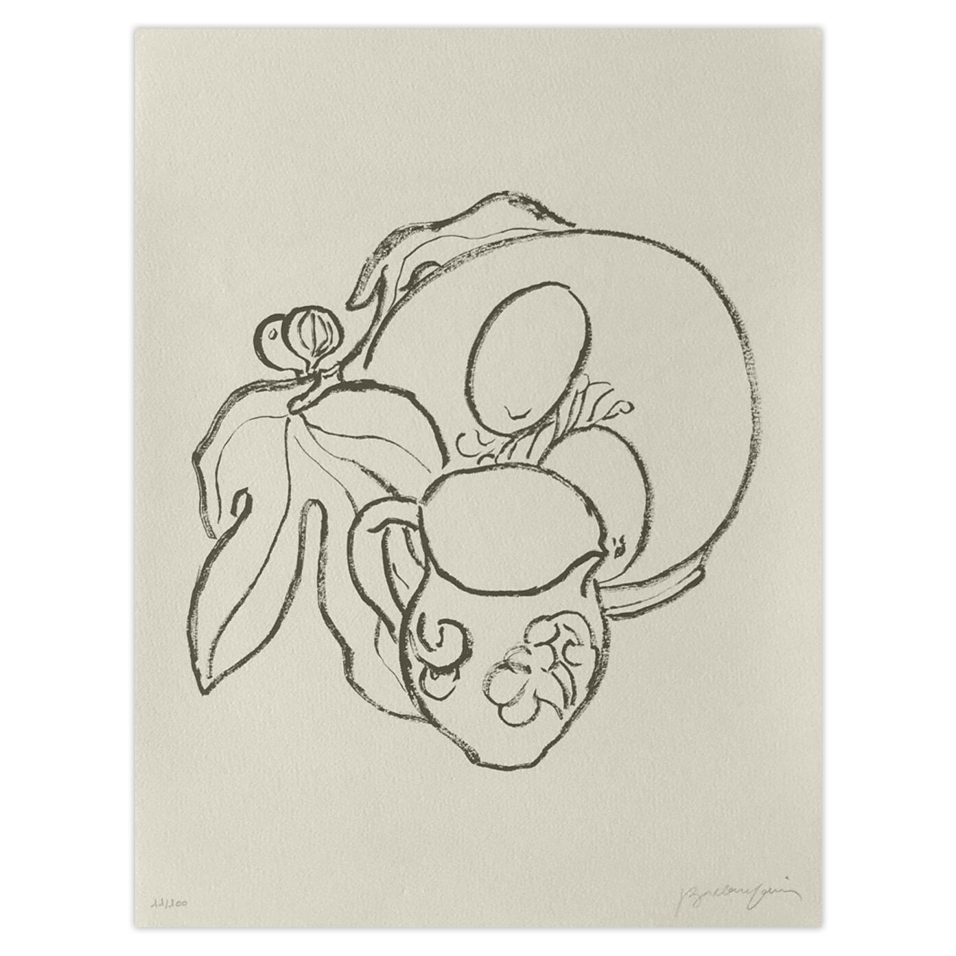 Pierre Boncompain Gesigneerde Lithografie Figuier IV 1990