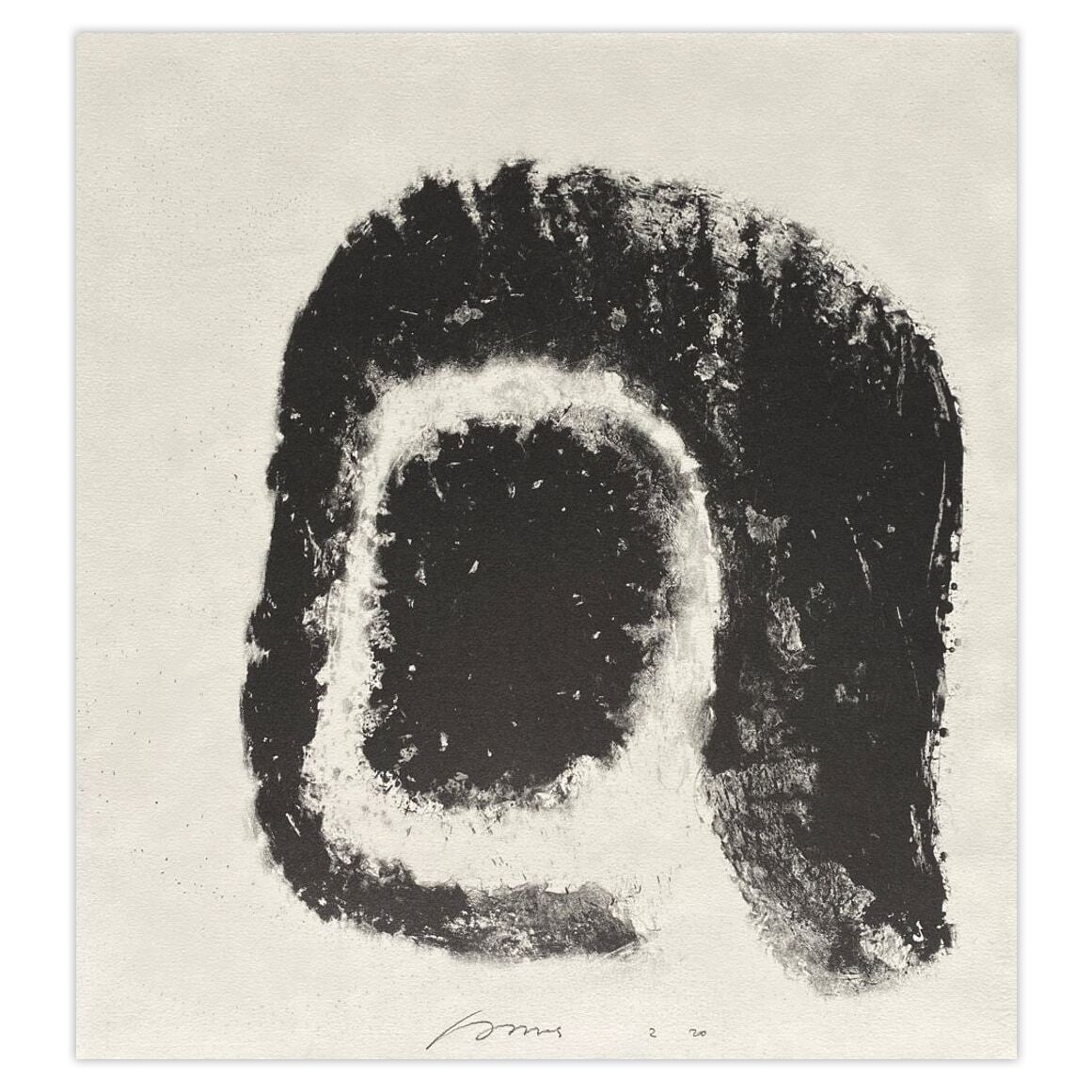 Michel Haas Gesigneerde Lithografie Visage 1991