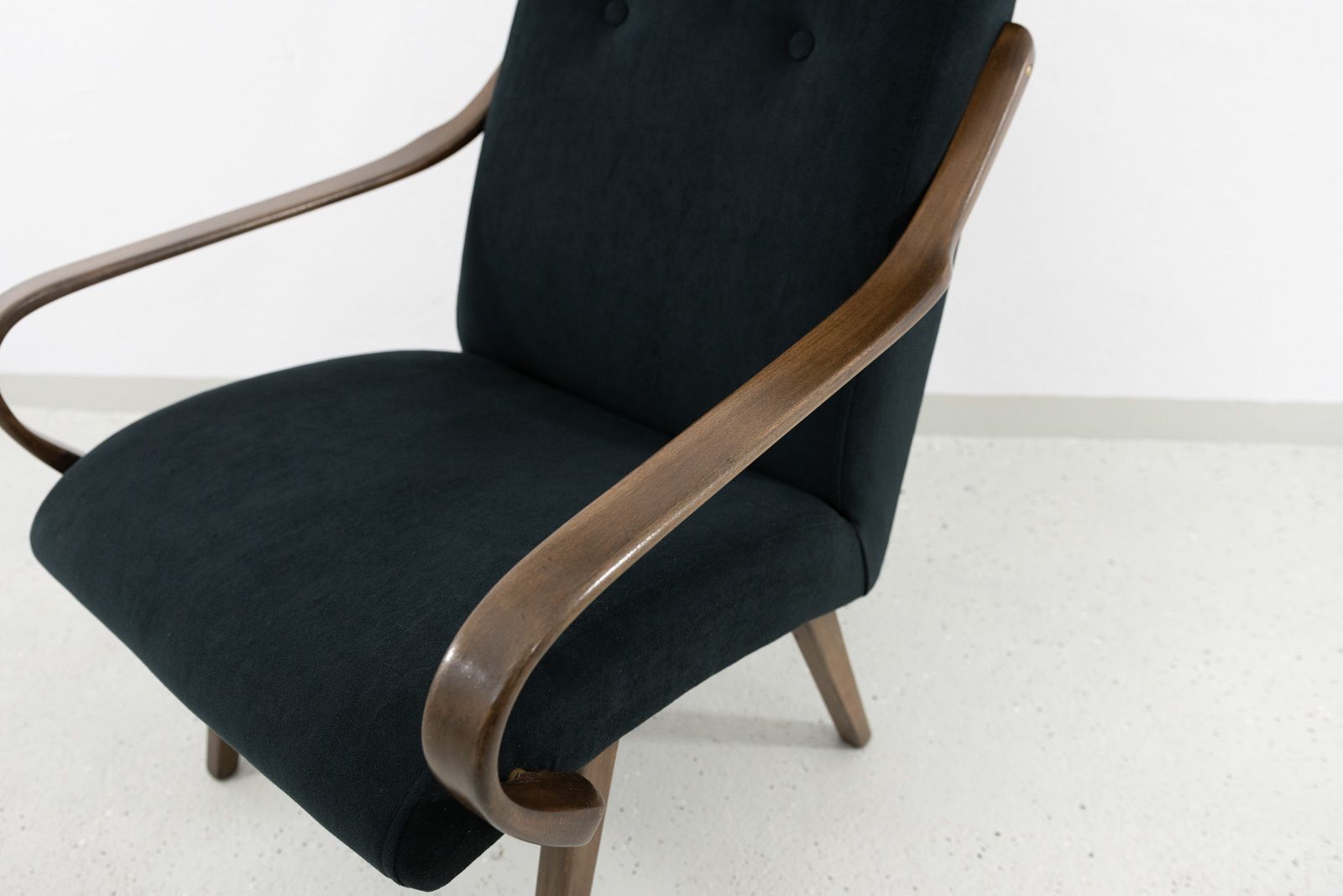 Furniture Vintage Armchair By Jaroslav šmídek For Ton, Czechoslovakia, 1960's photo
