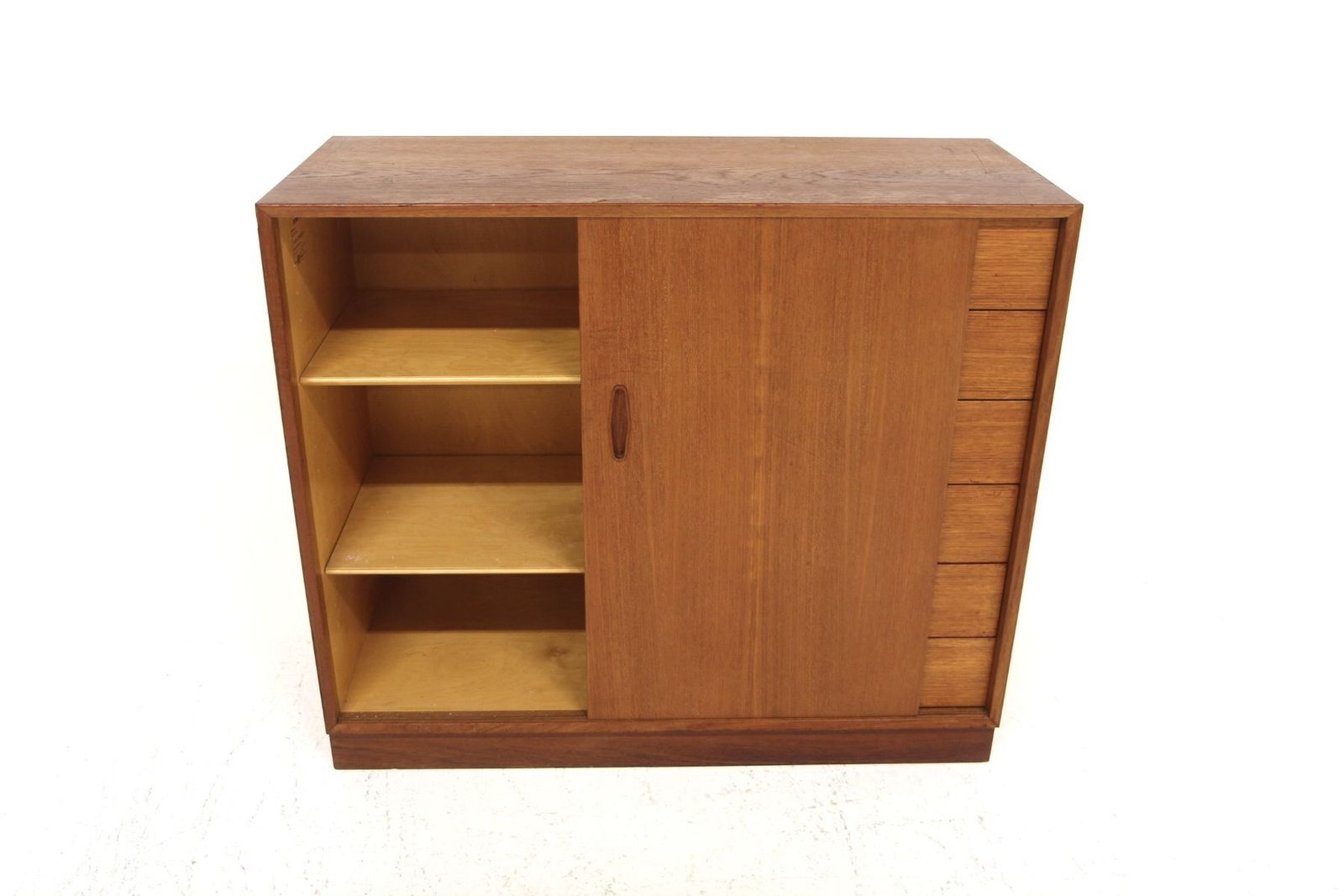 Armoire murale Domi en teck par Nils Jonsson pour Hugo Troeds, Suède, 1960 photo Mobilier