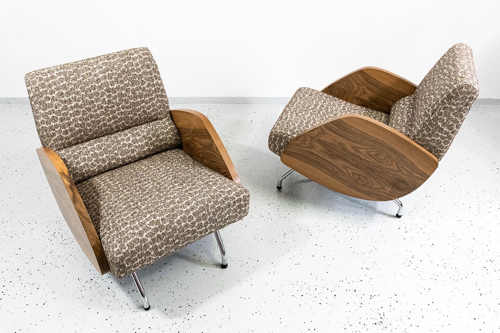 Fauteuils model "360" van Janusz Różański, Polen, ca. jaren 1950, set van 2 photo vintage