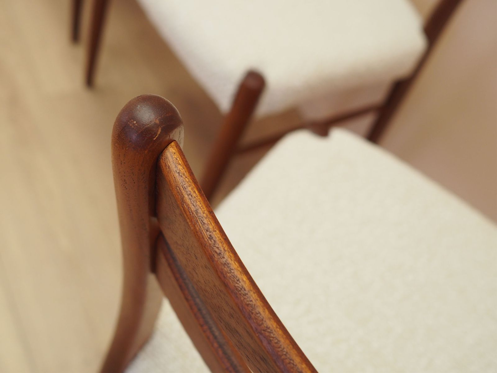 photo buy Set van zes teakhouten stoelen, Deens design, jaren 1960, gemaakt in Denemarken