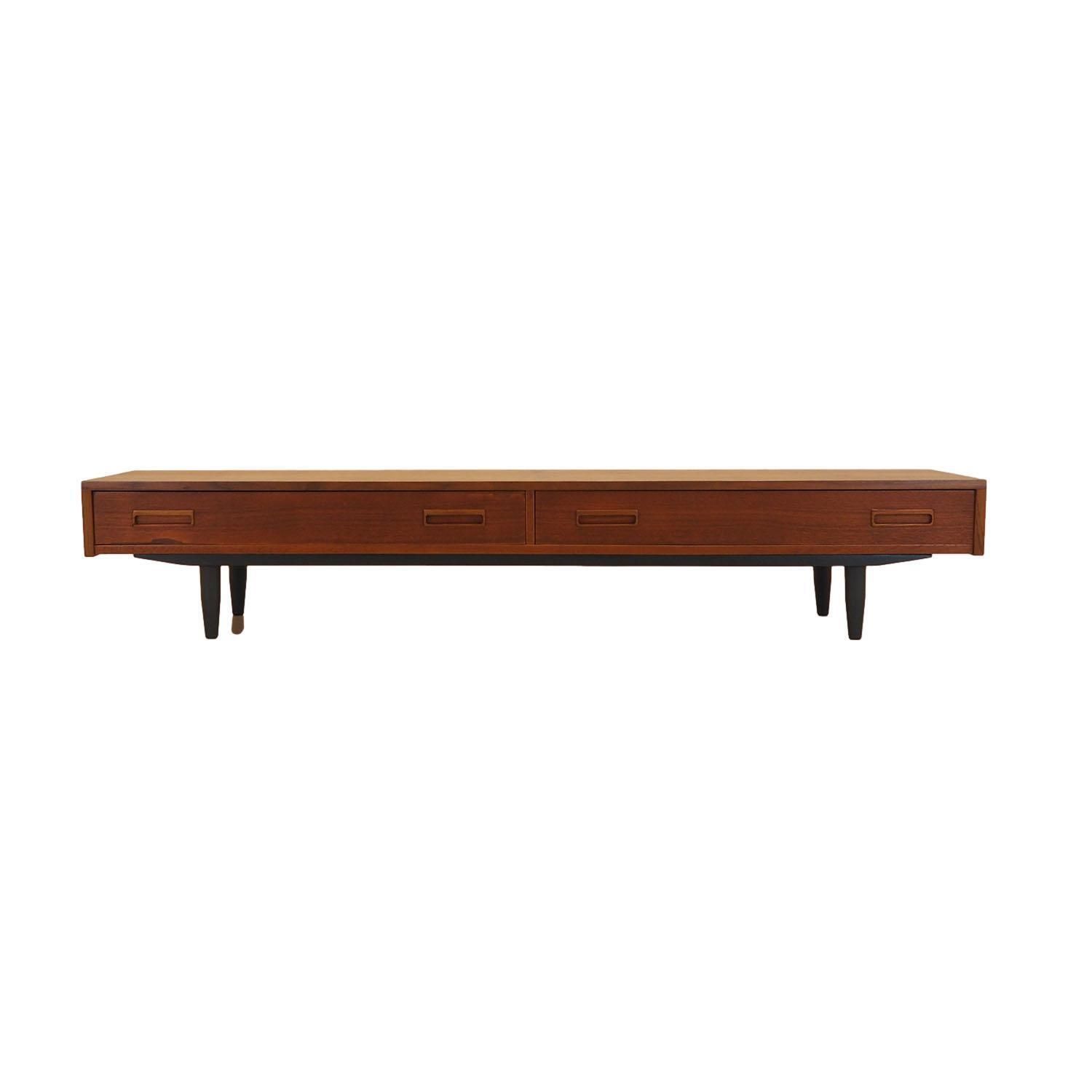 Teak Lowboard, Danish Design, 1960s, Made In Denmark