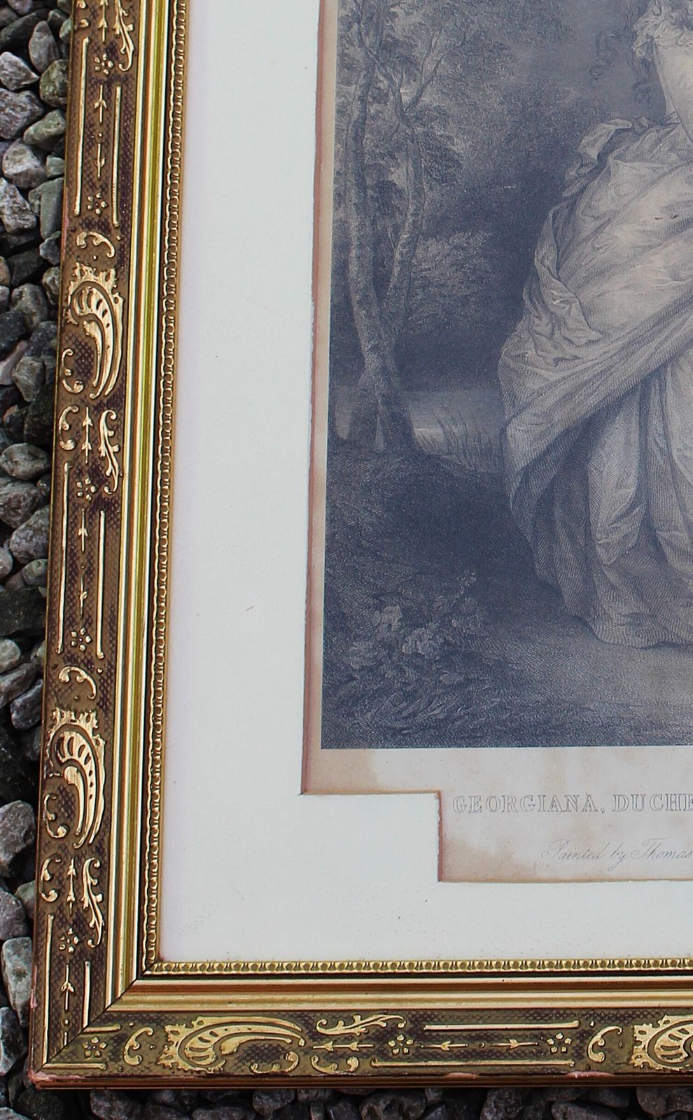 Portret van Georgiana Cavendish (née Spencer), Duchess of Devonshire door Robert Graves naar Sir Thomas Gainsborough. photo vinterior
