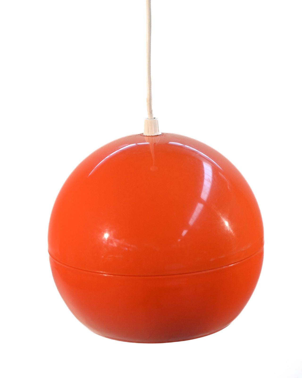 Space Age Style Ceiling Lamp In Organge Plastic, 1960s photo buy