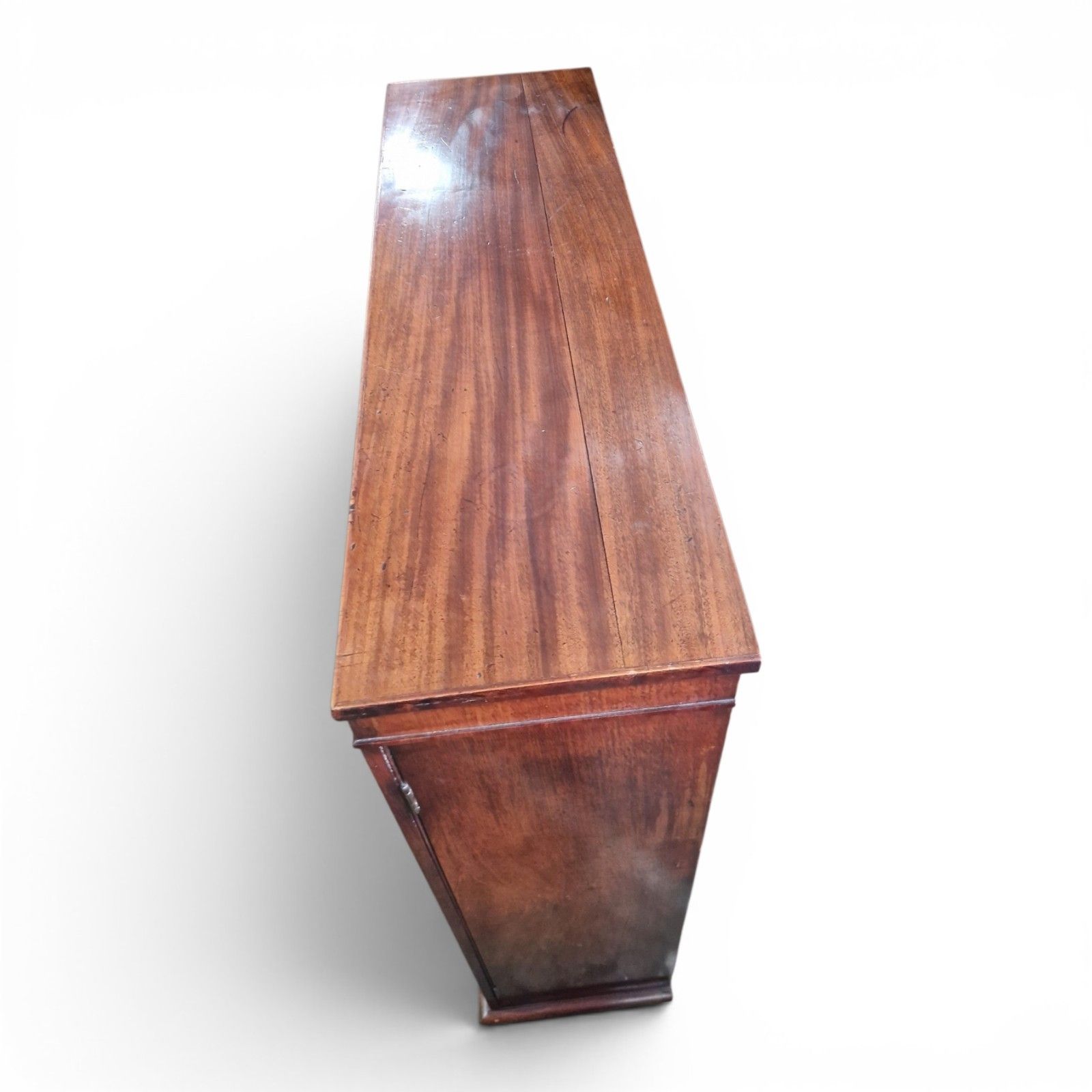 photo vintage Antique Victorian Mahogany Bookcase Cabinet Cupboard Adjustable Shelves