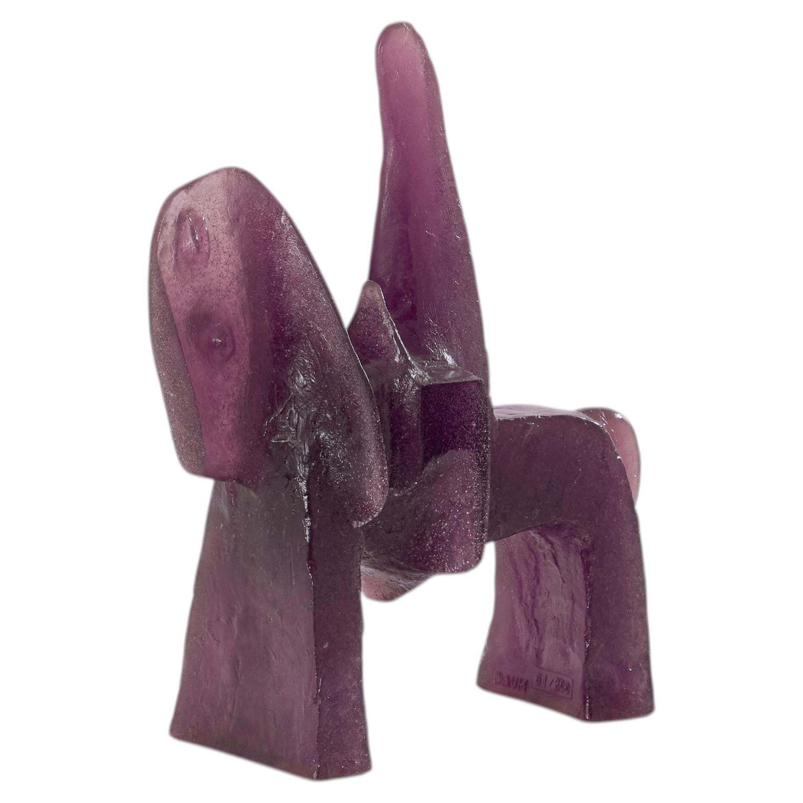 Glass Paste Sculpture Claude Wetzstein For Daum Circa 1970