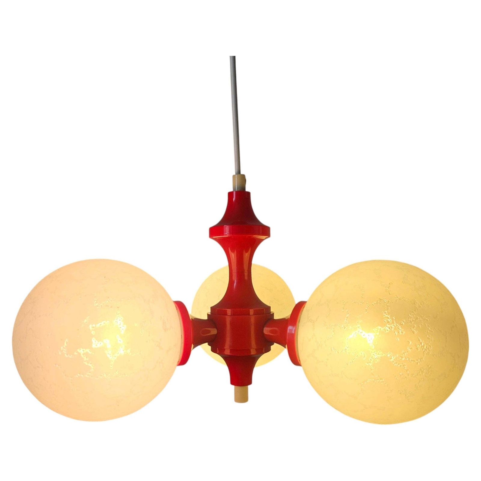 Lustre ou suspension Sputnik mid-century, Richard Essig, Allemagne, années 1970