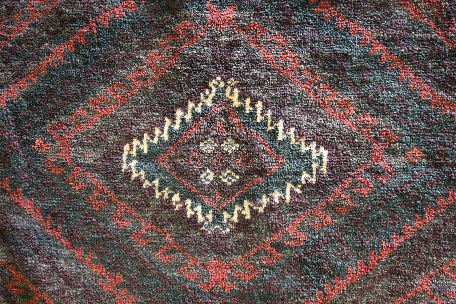 Antique Saddle Bag, Traditional Brown Wool Tribal Textile Handmade Geometric photo 1121.0