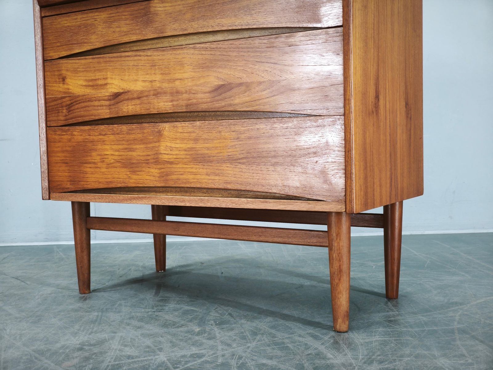 Deens Modern Teakhouten Secretaire met Lades, jaren 1960 photo vinterior