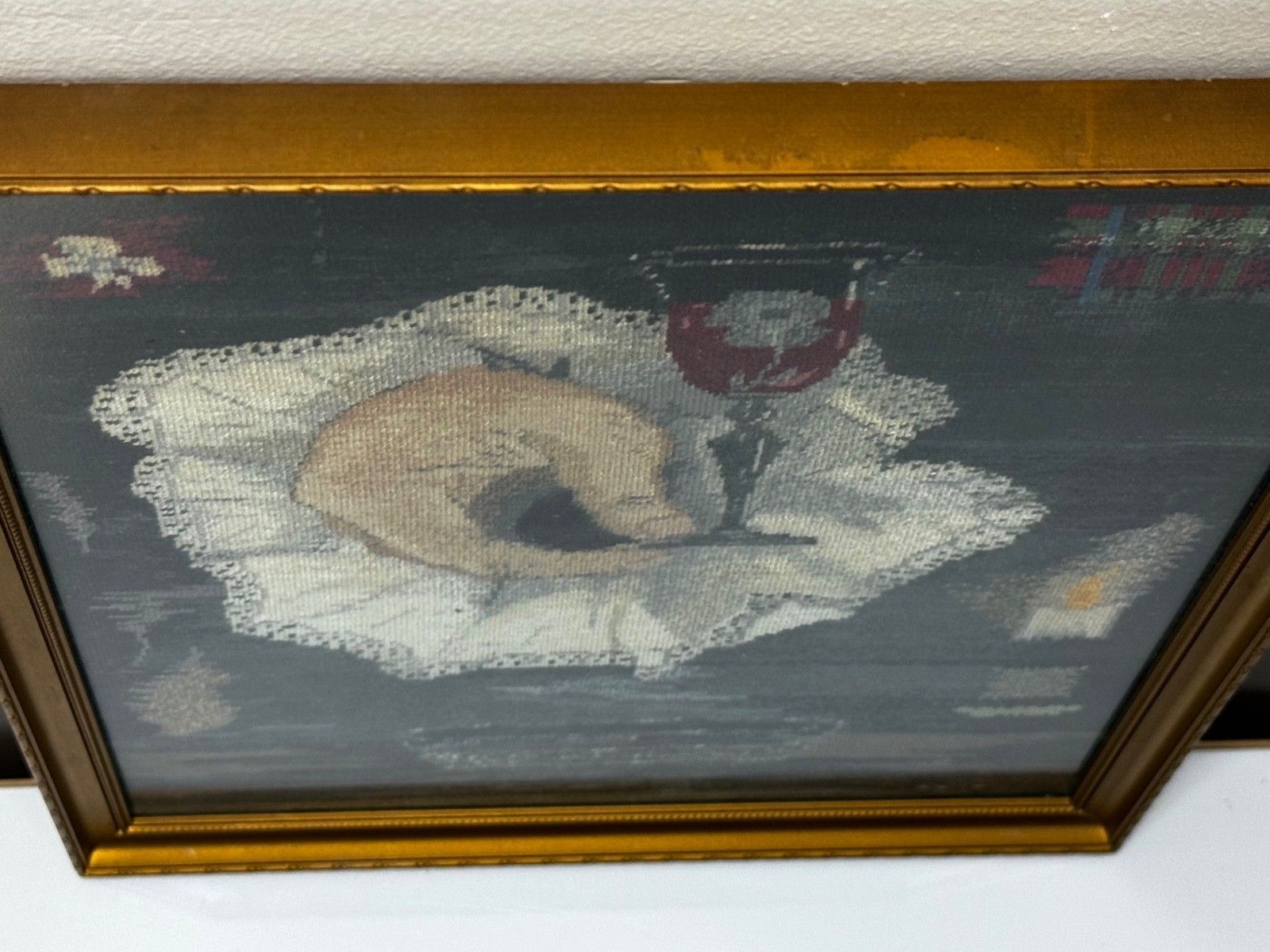Vintage Jacobite Tribute: Needlework Masterpiece The ‘King Over The Water’ Treason Toast photo buy