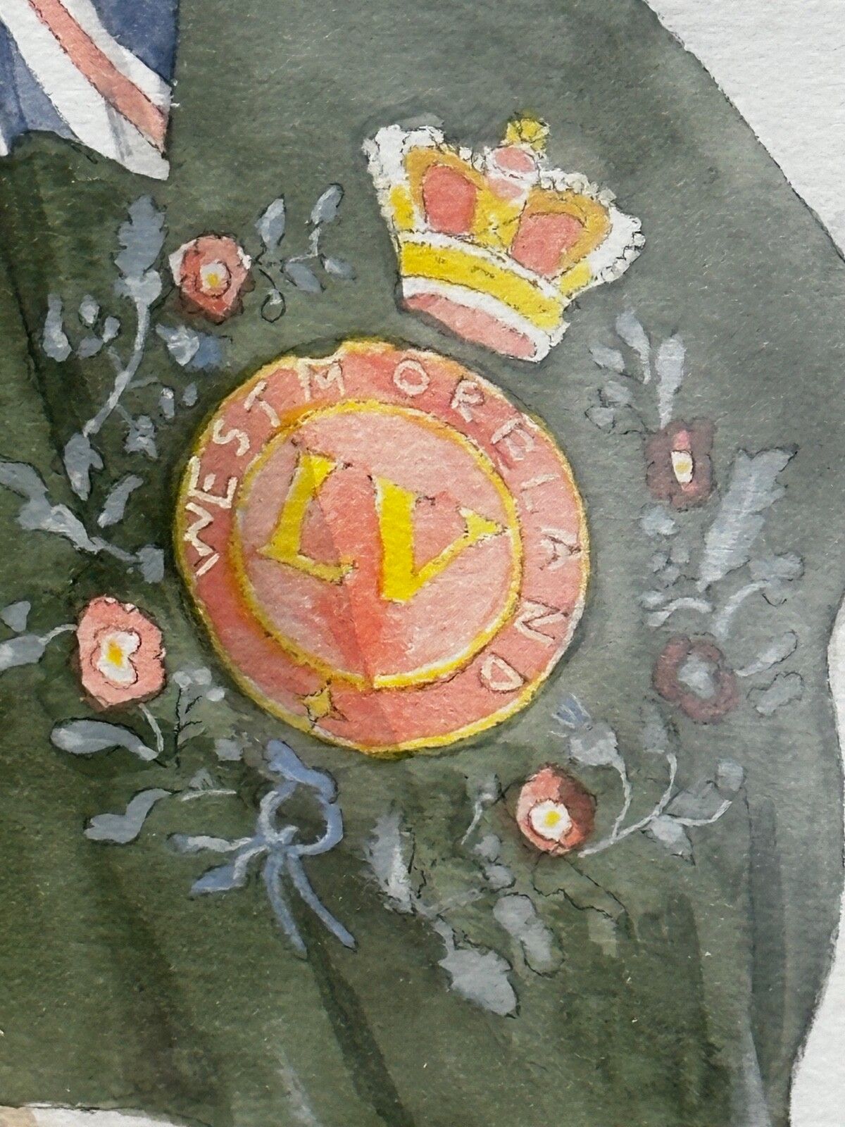 Groot schilderij Slag om Chusan Opiumoorlogen 55th Westmorland Bestorming Guards Hill photo buy
