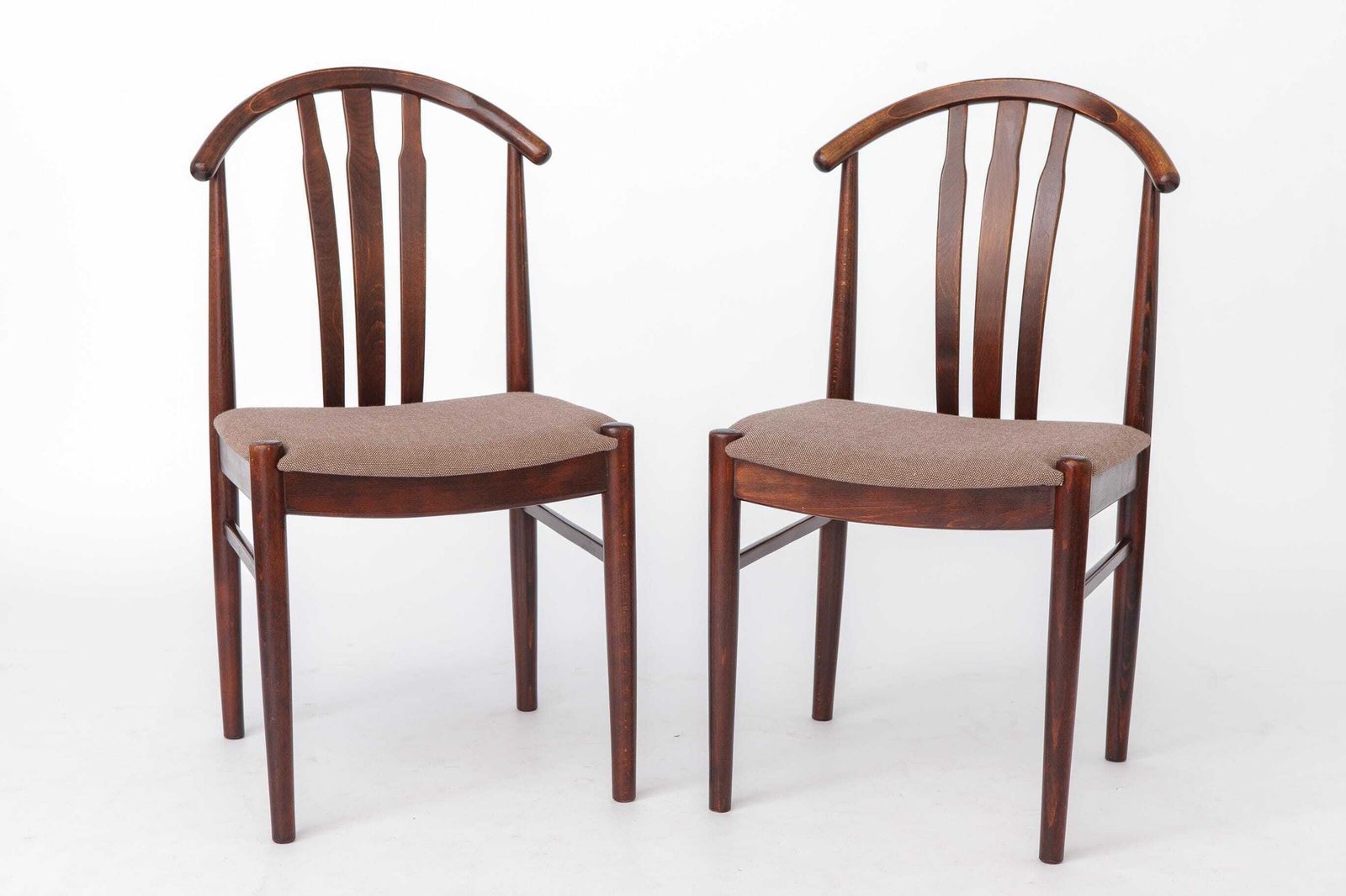 2 van 4 Vintage Zweedse Eetkamerstoelen van Carl Ewert Ekström | Beukenhout | jaren 1960