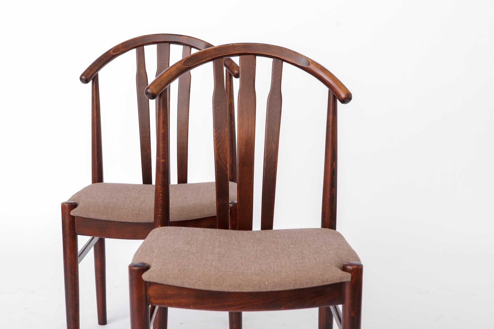 2 van 4 Vintage Zweedse Eetkamerstoelen van Carl Ewert Ekström | Beukenhout | jaren 1960 photo vintage