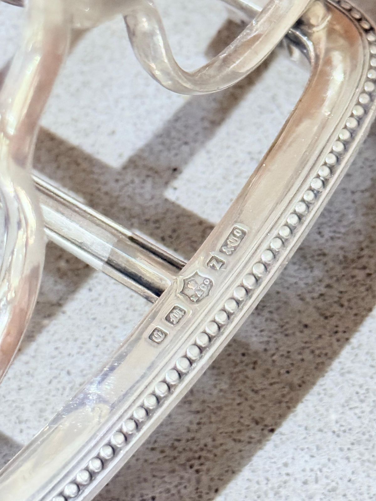 Art Deco zilveren toastrack, 6 vakken, broodstandaard met handvat, Sheffield photo buy