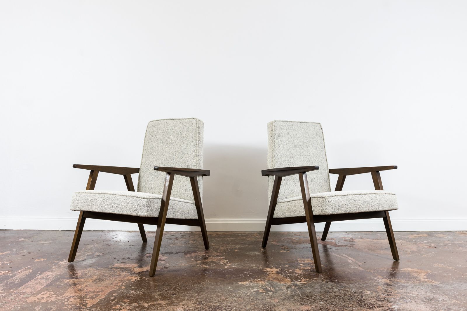photo for sale Minimalistische fauteuils, Polen, jaren 1960, set van 2