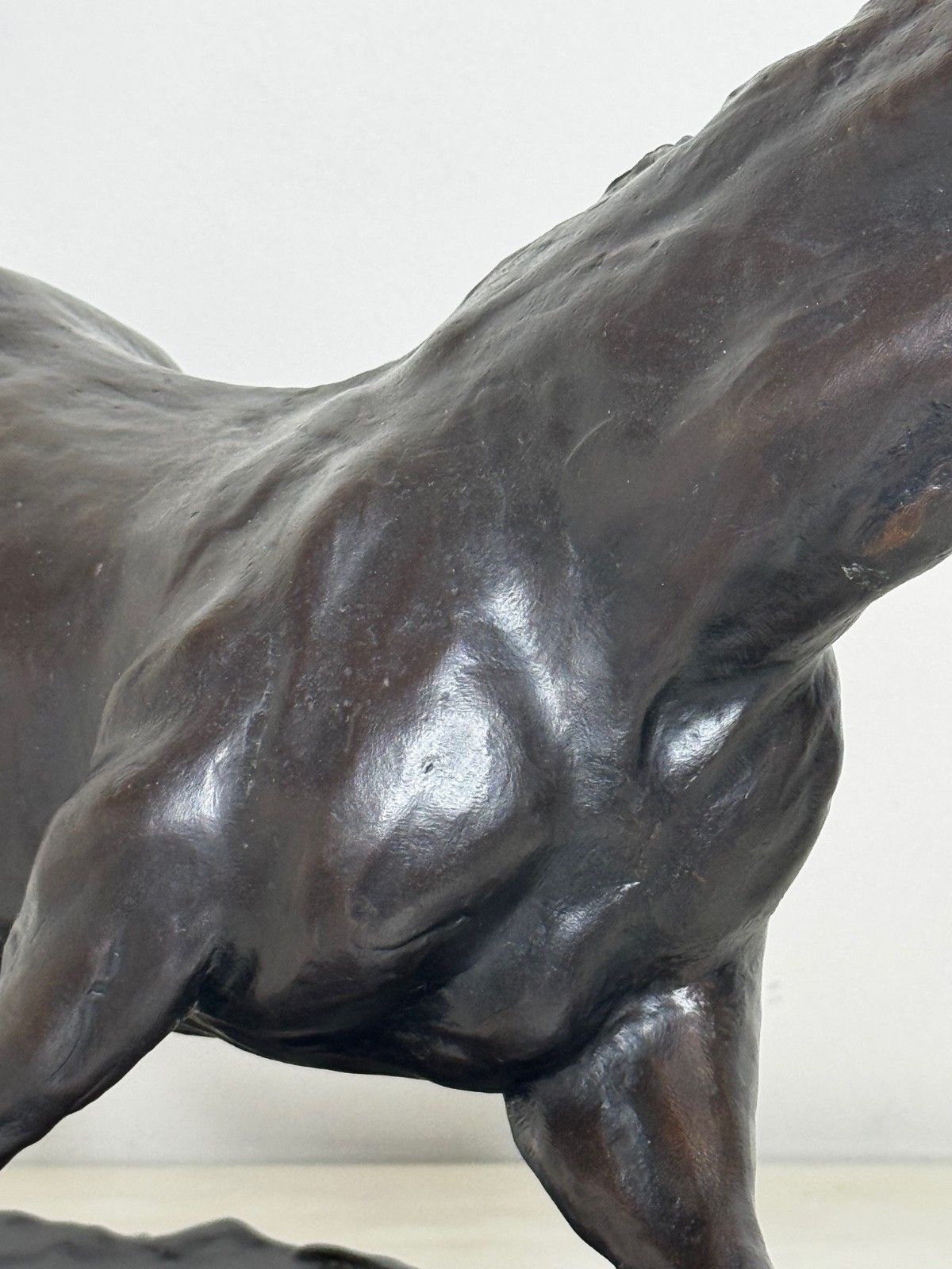 photo buy Equestrian Bronze Sculpture Of Motion Galloping Horse By Enzo Plazzotta Limited Edition No 6/9