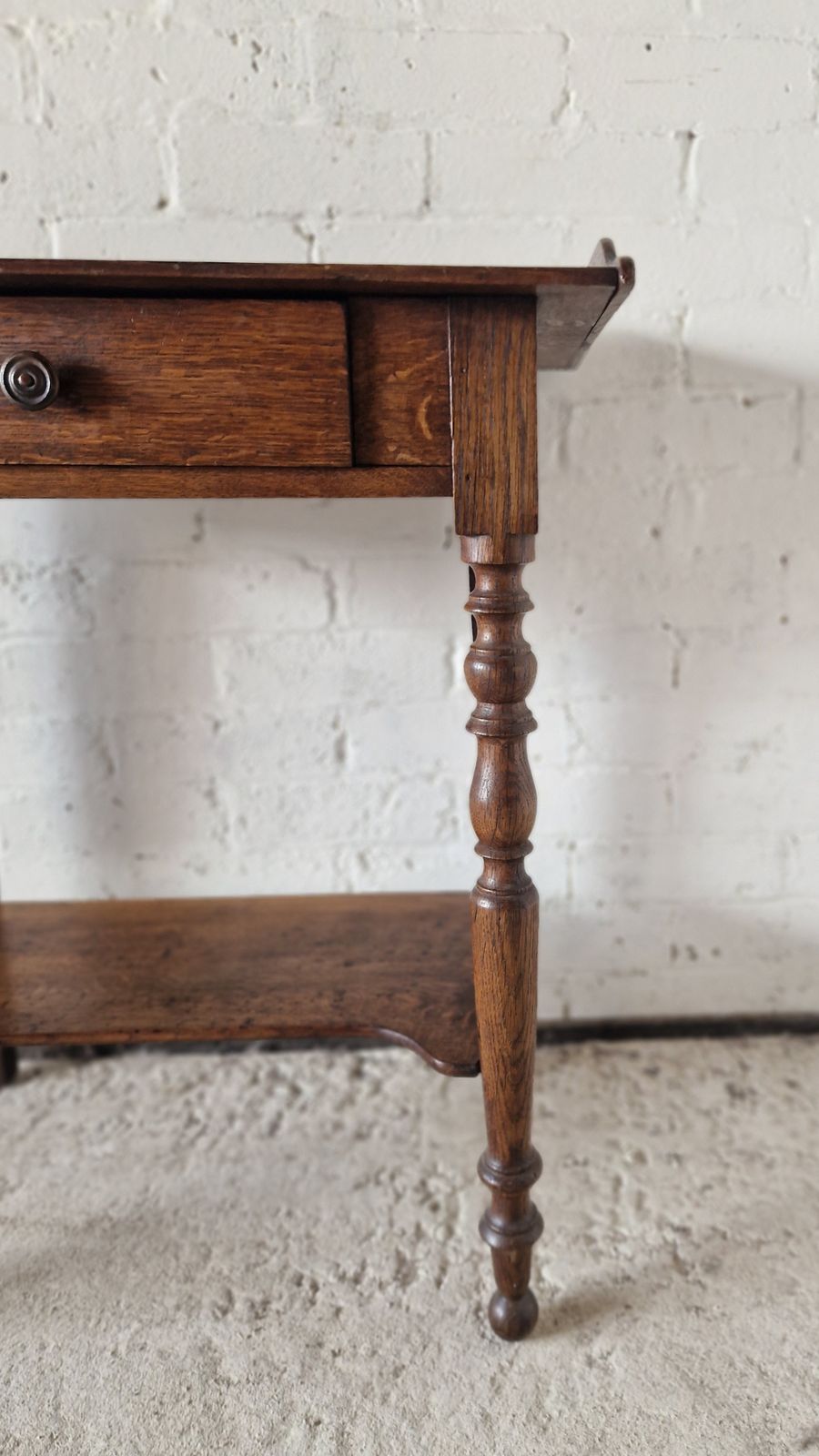 French Antique Oak Washstand, 1800s photo Furniture