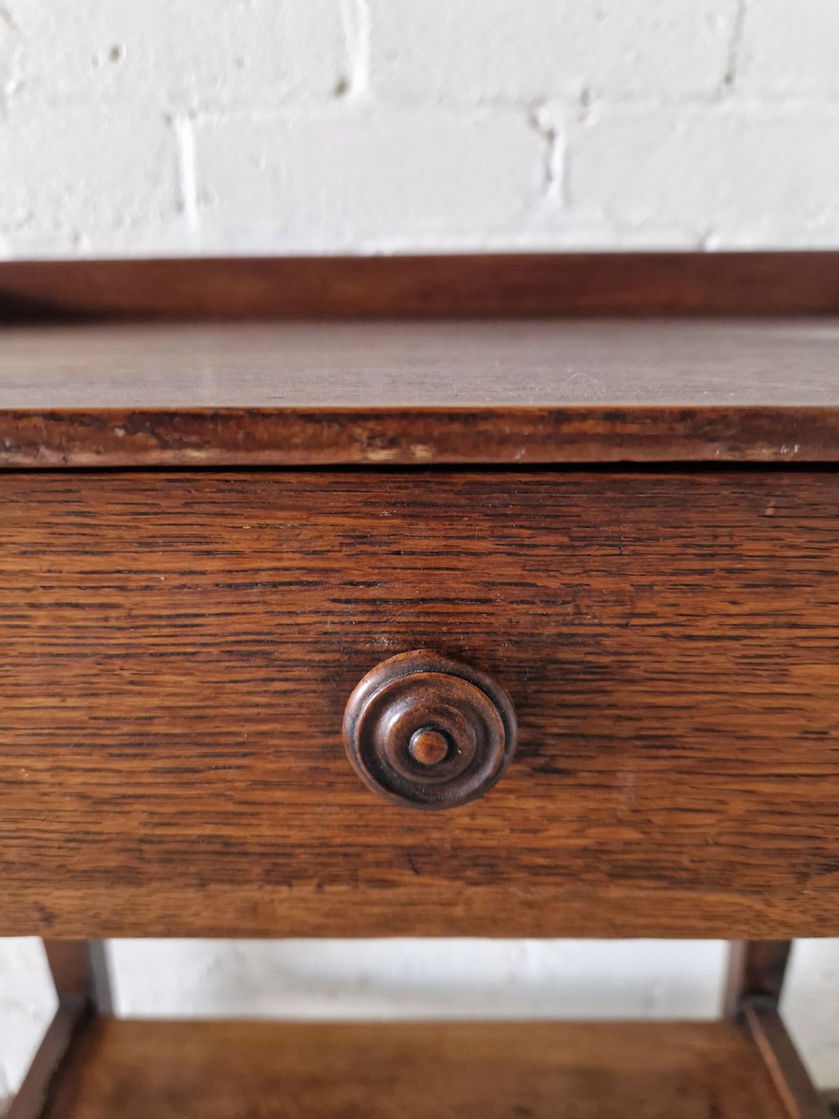 French Antique Oak Washstand, 1800s photo vinterior