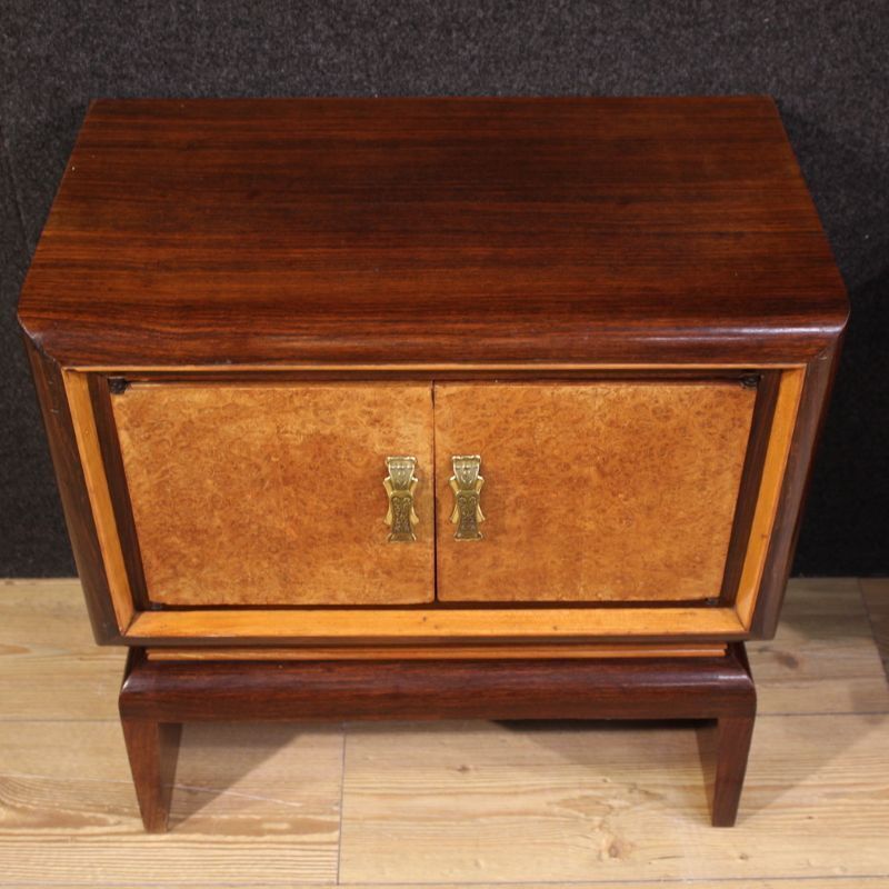 Pair Of Italian Bedside Tables, Mid 20th Century photo vinterior