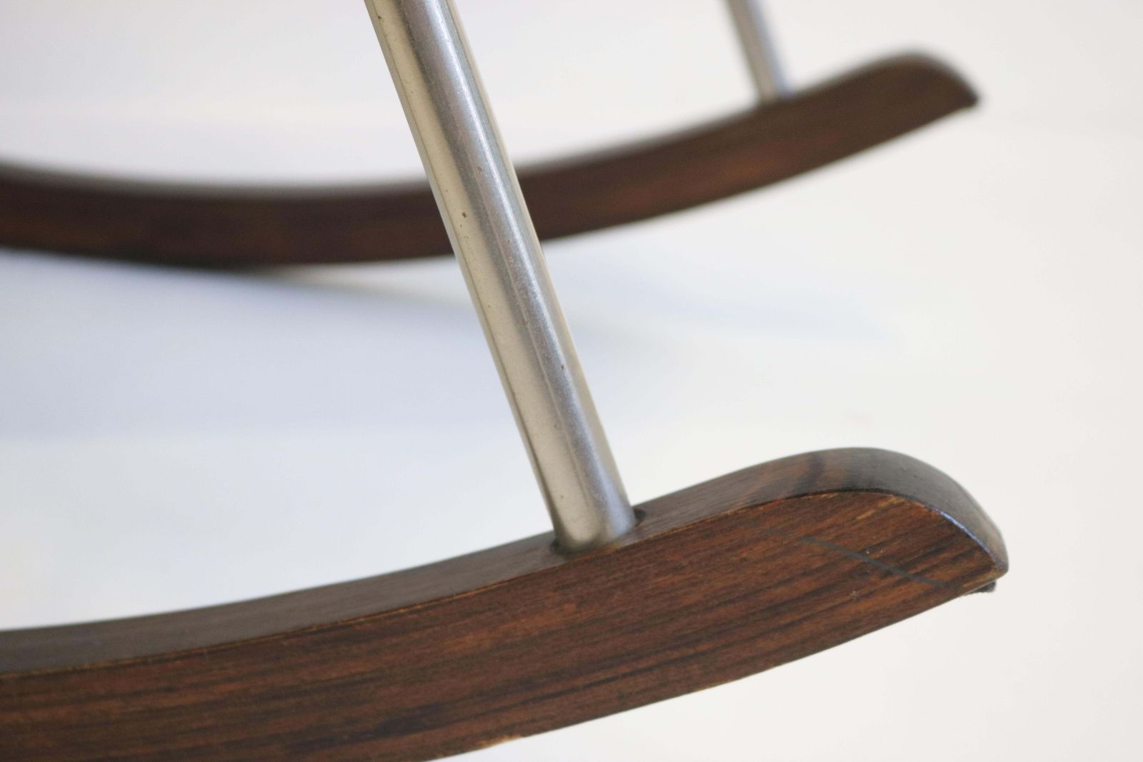 Rare Mid Century Modern Design Rocking Chair By Takeshi Nii 1960 Black Leather photo 1651.0
