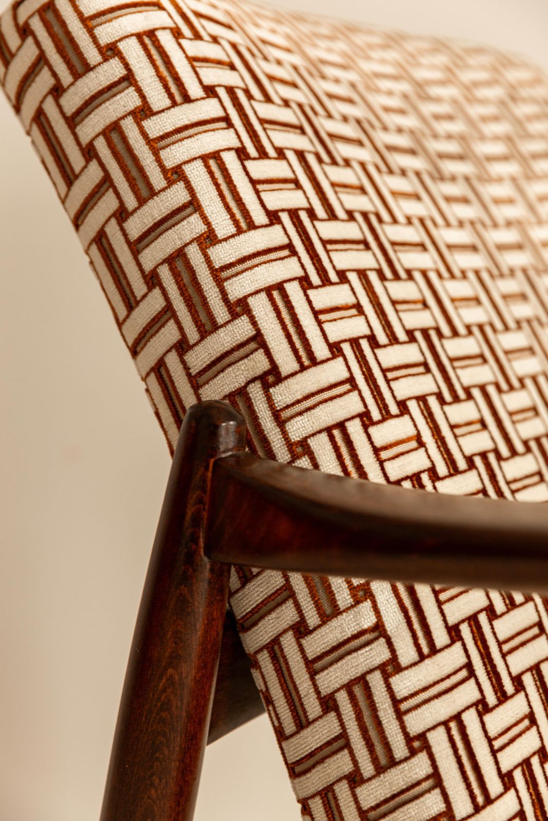 Two Mid Century Armchairs By E. Homa, Jacquard Velvet By Camengo, Europe, 1960s photo 3319.0