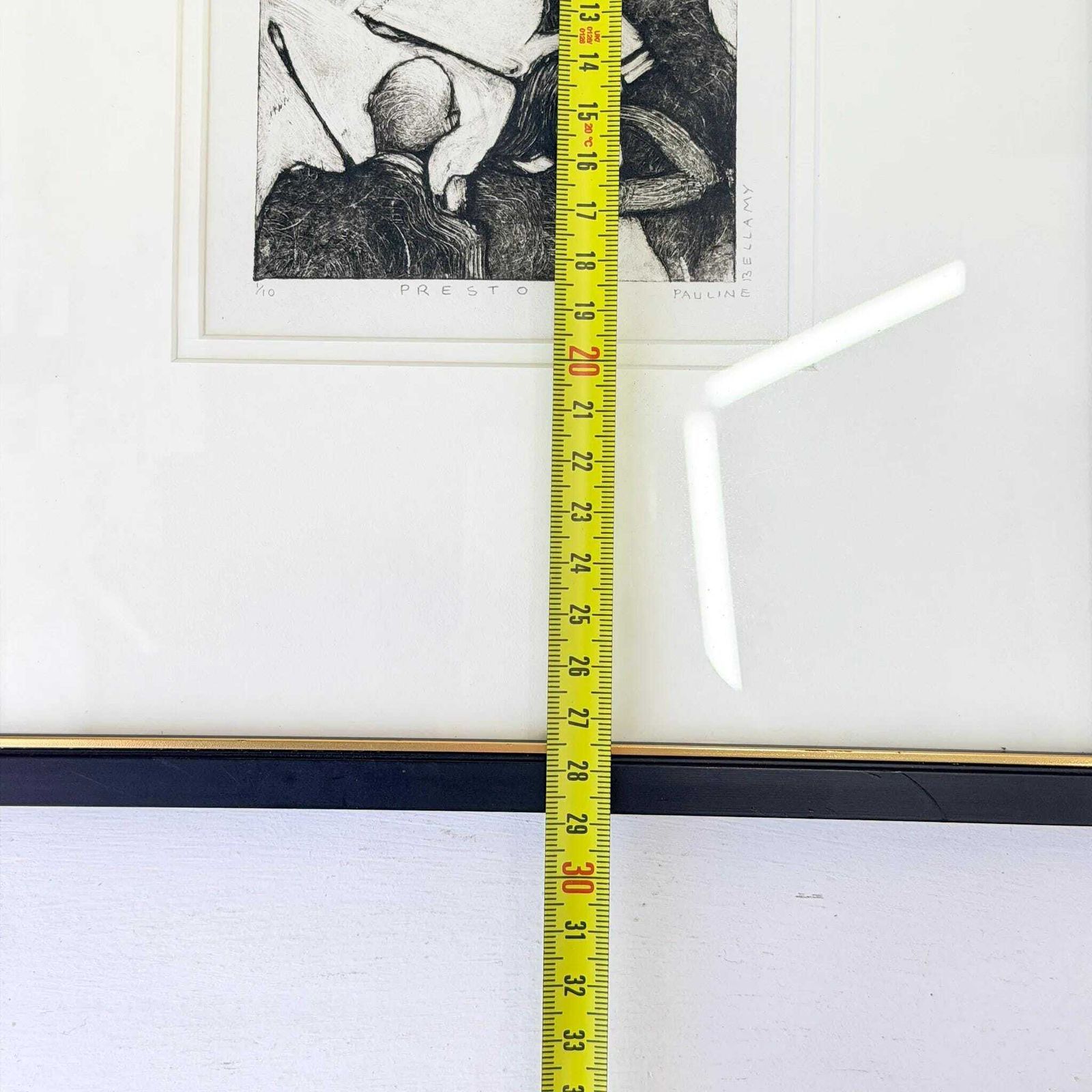 Pauline Bellamy Presto Ets 1/10 Ingelijst Muzikant Wandkunst Contemporary photo 73.0