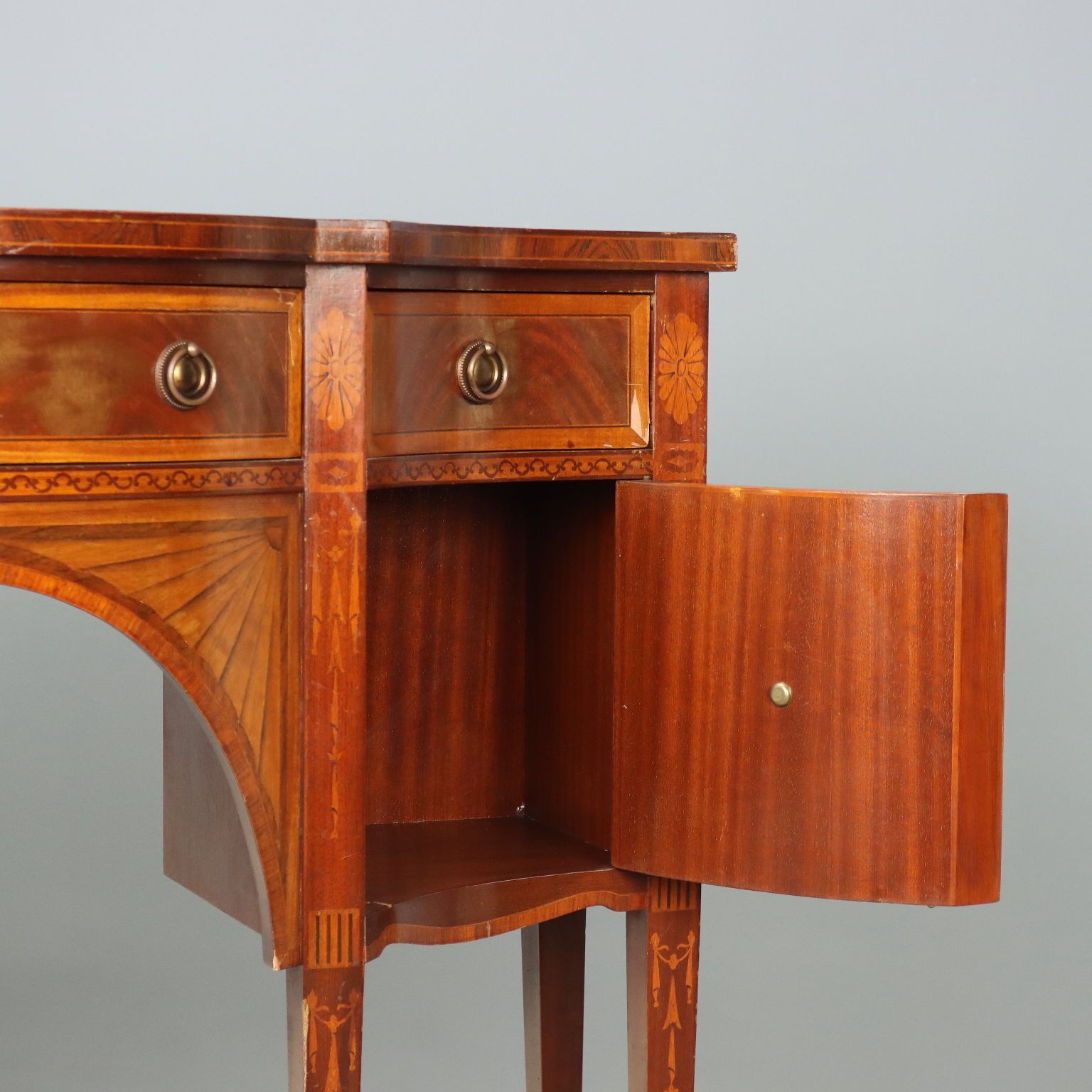 Victorian Style Mahogany Sideboard With Inlays photo vinterior