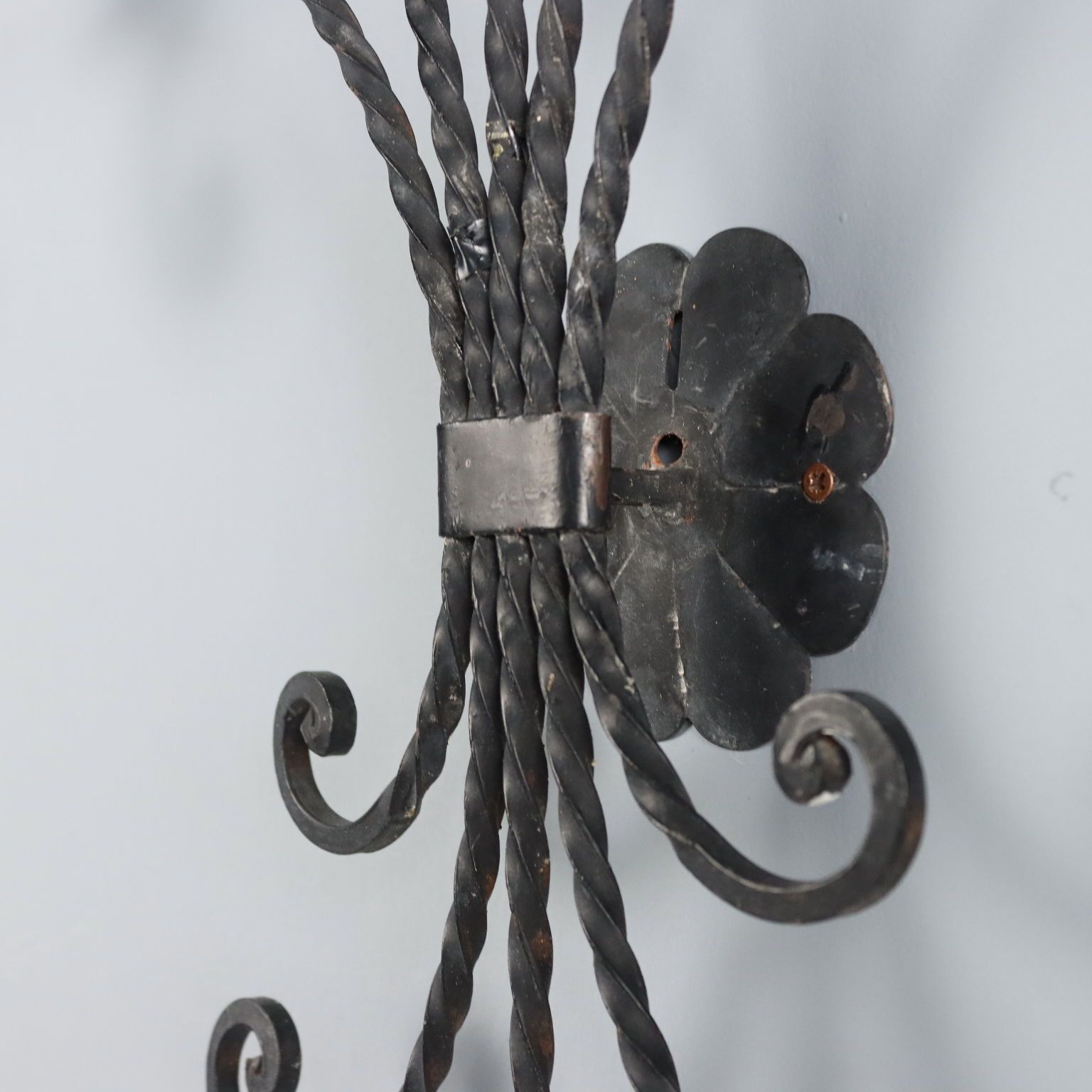 Antique Wall Lamp Iron Decorations Italy XX Century photo buy