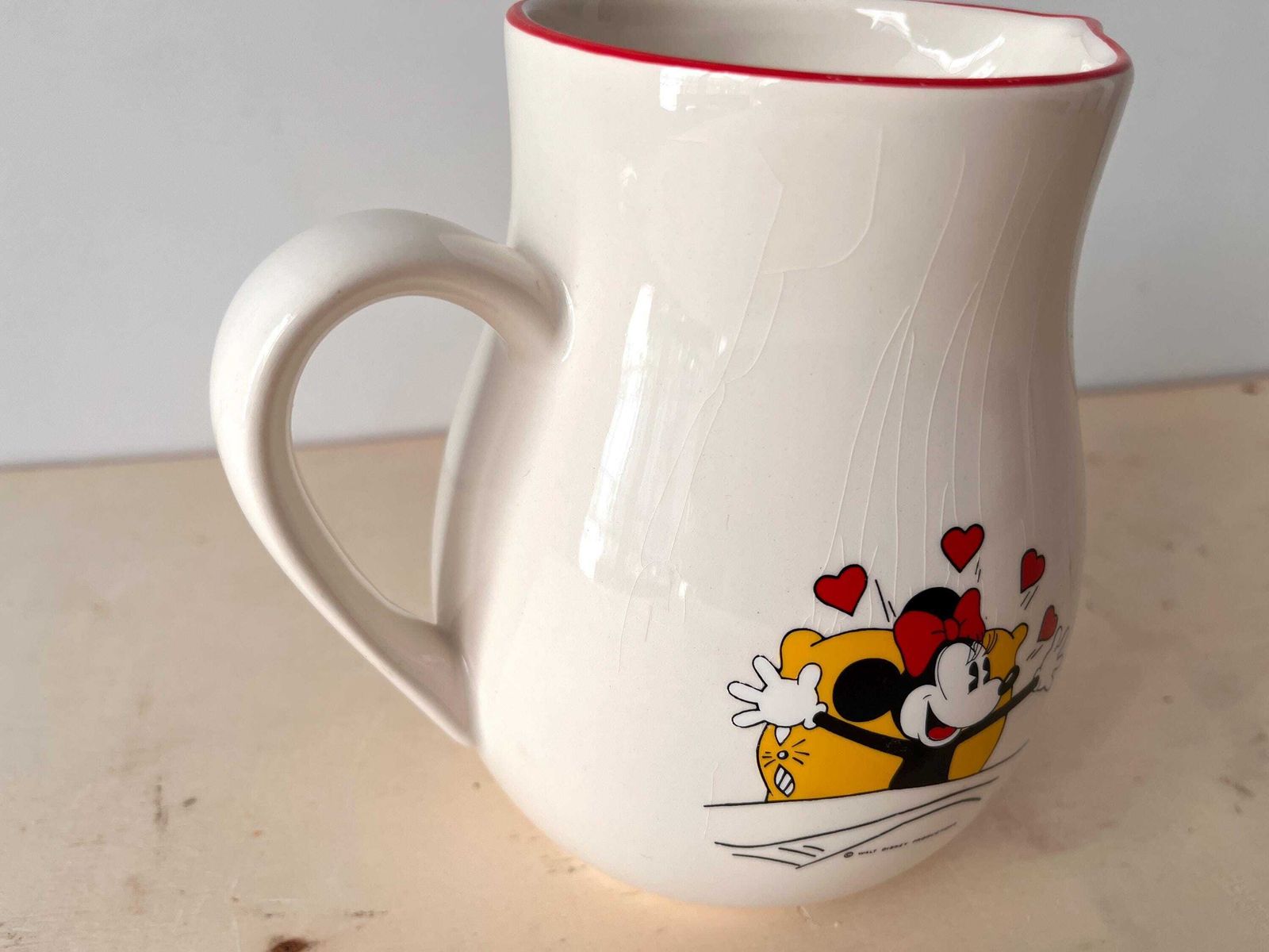 Vintage Mickey Minnie's Italiaanse aardewerken kan van Pagnossin, jaren 1980, Walt Disney Italiaanse karaf photo buy