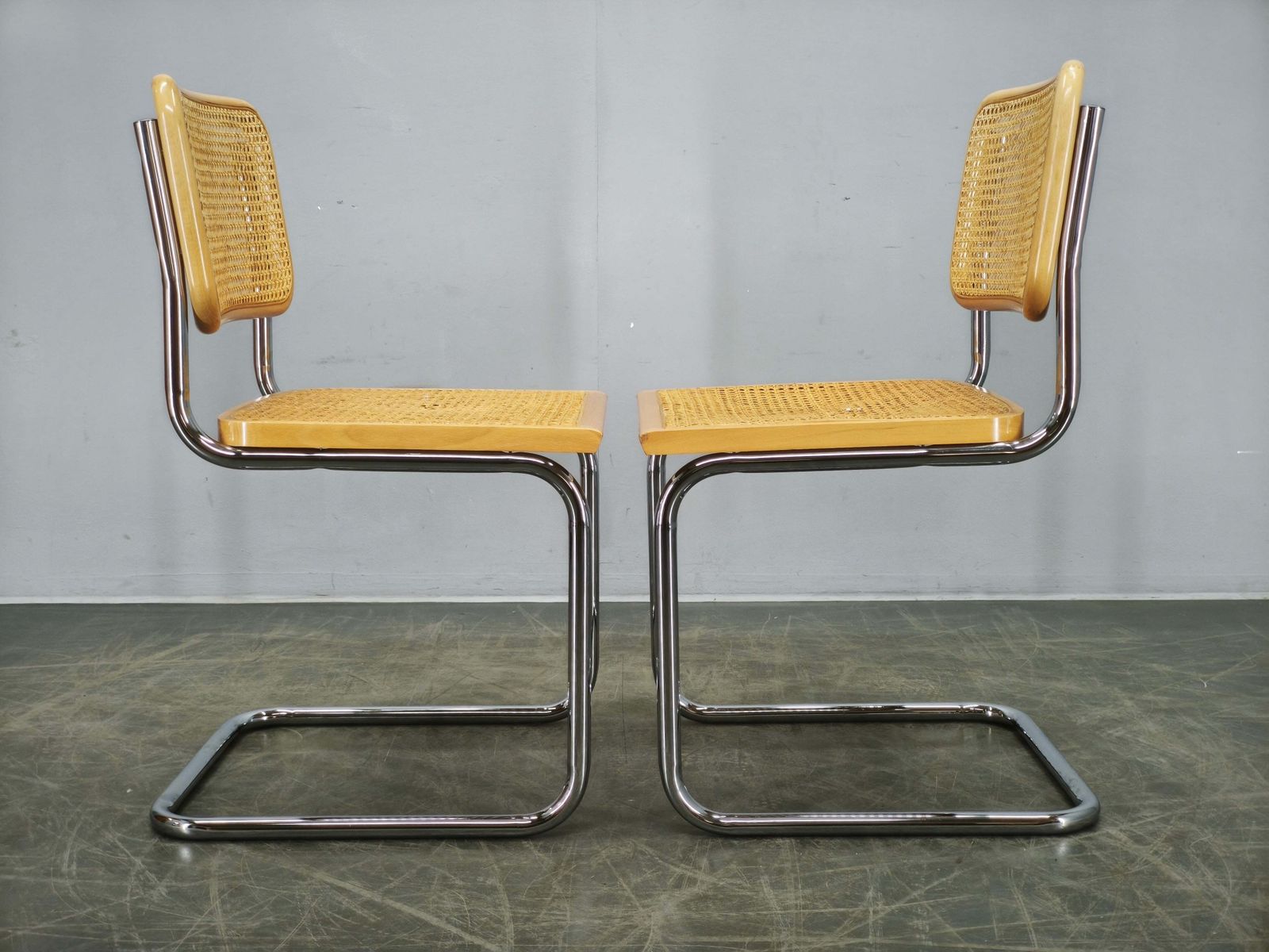 Paar Italiaanse Cesca Cantilever Stoelen naar Marcel Breuer, jaren 1970 photo Meubels