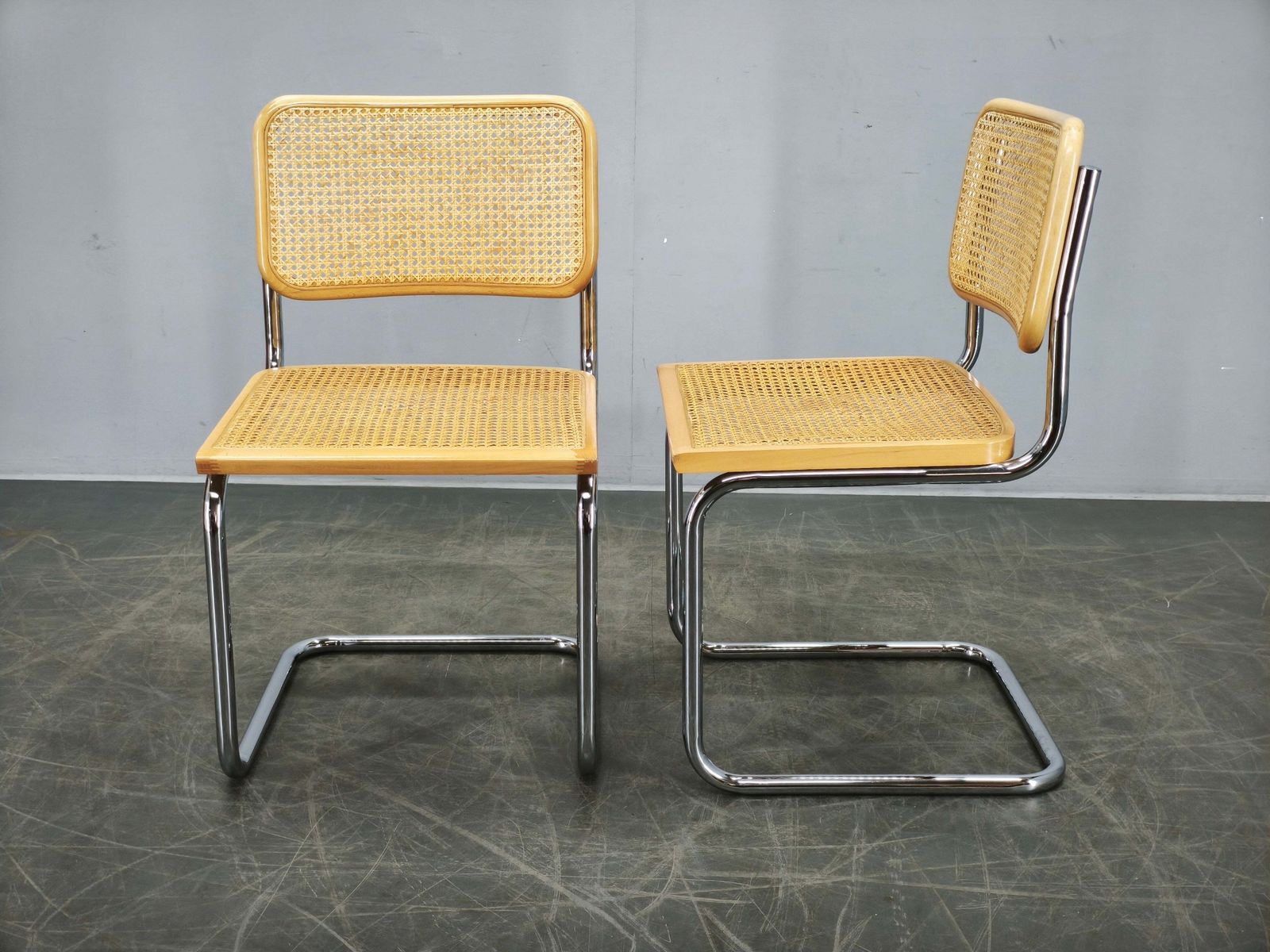 Paar Italiaanse Cesca Cantilever Stoelen naar Marcel Breuer, jaren 1970 photo 883.0