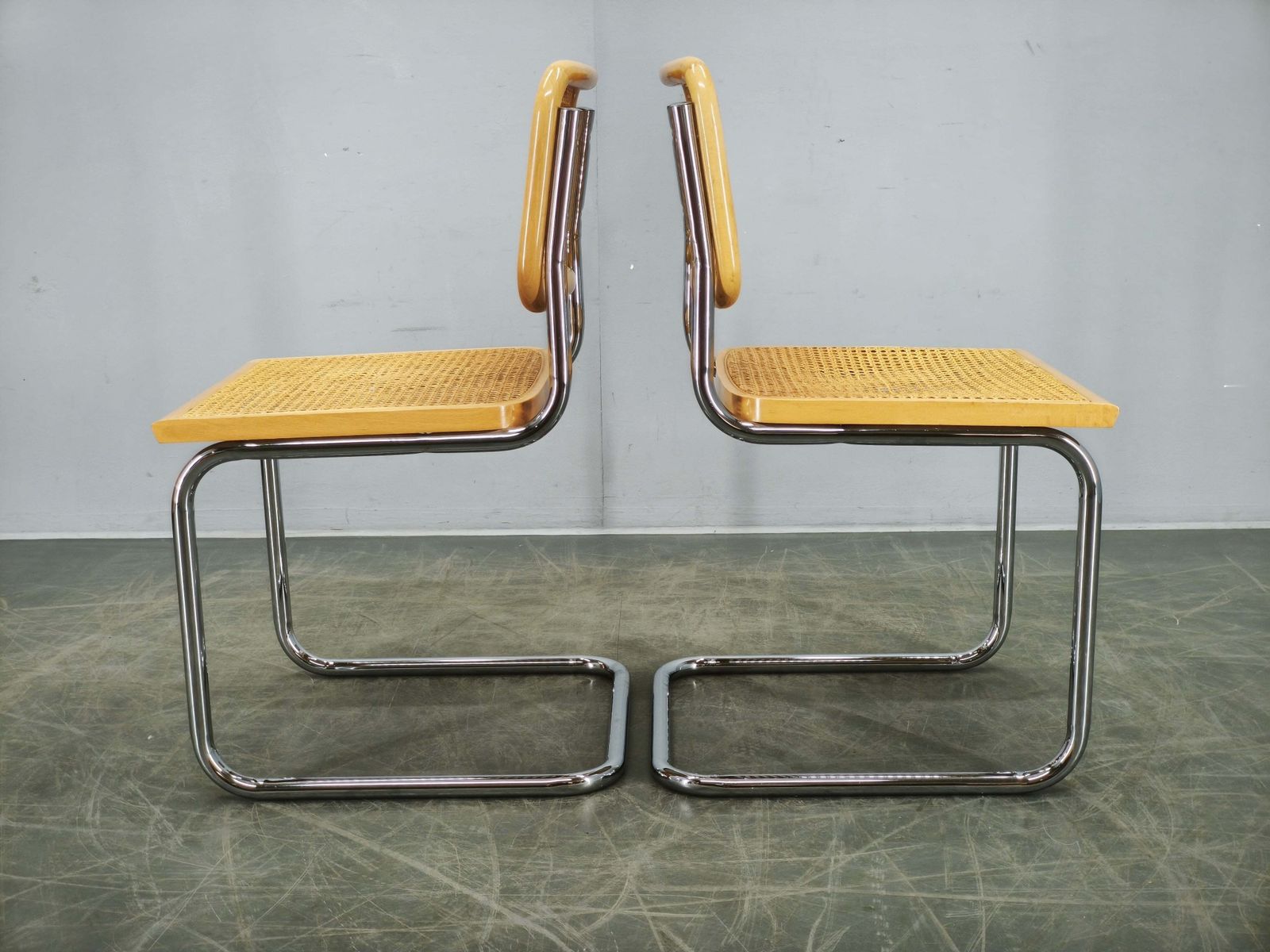 Paar Italiaanse Cesca Cantilever Stoelen naar Marcel Breuer, jaren 1970 photo buy