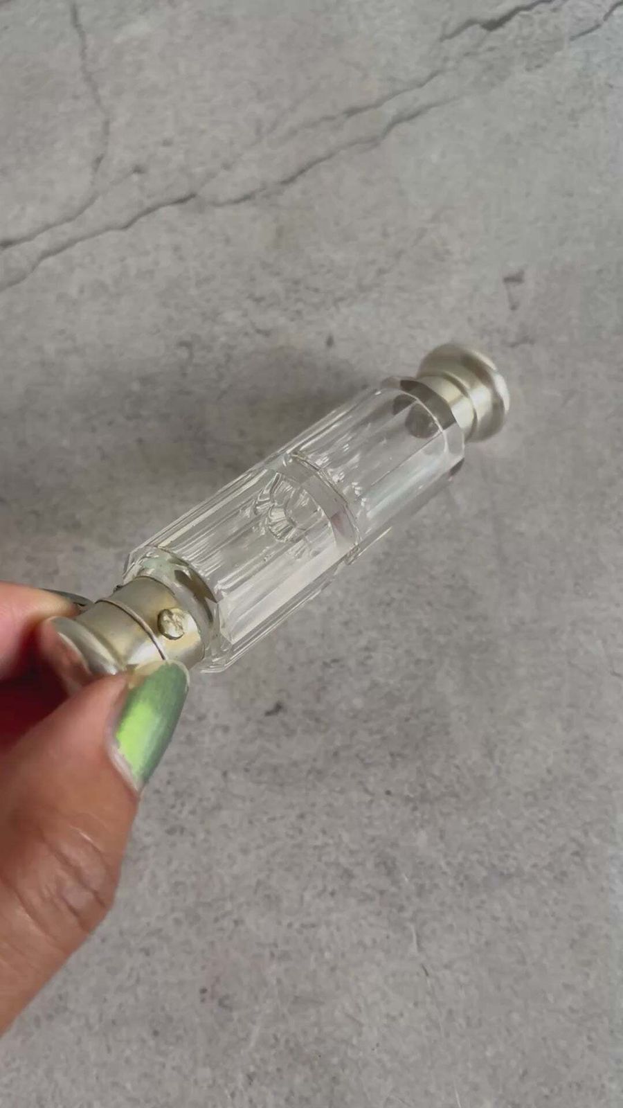 Antique Glass Double Ended Scent Bottle & Case photo for sale