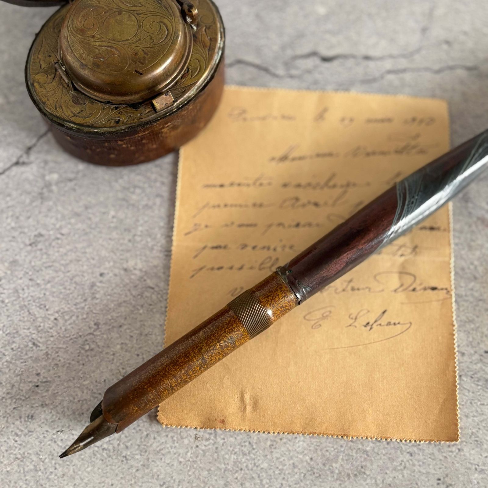 Antique Midget Oversize Dip Pen photo furniture