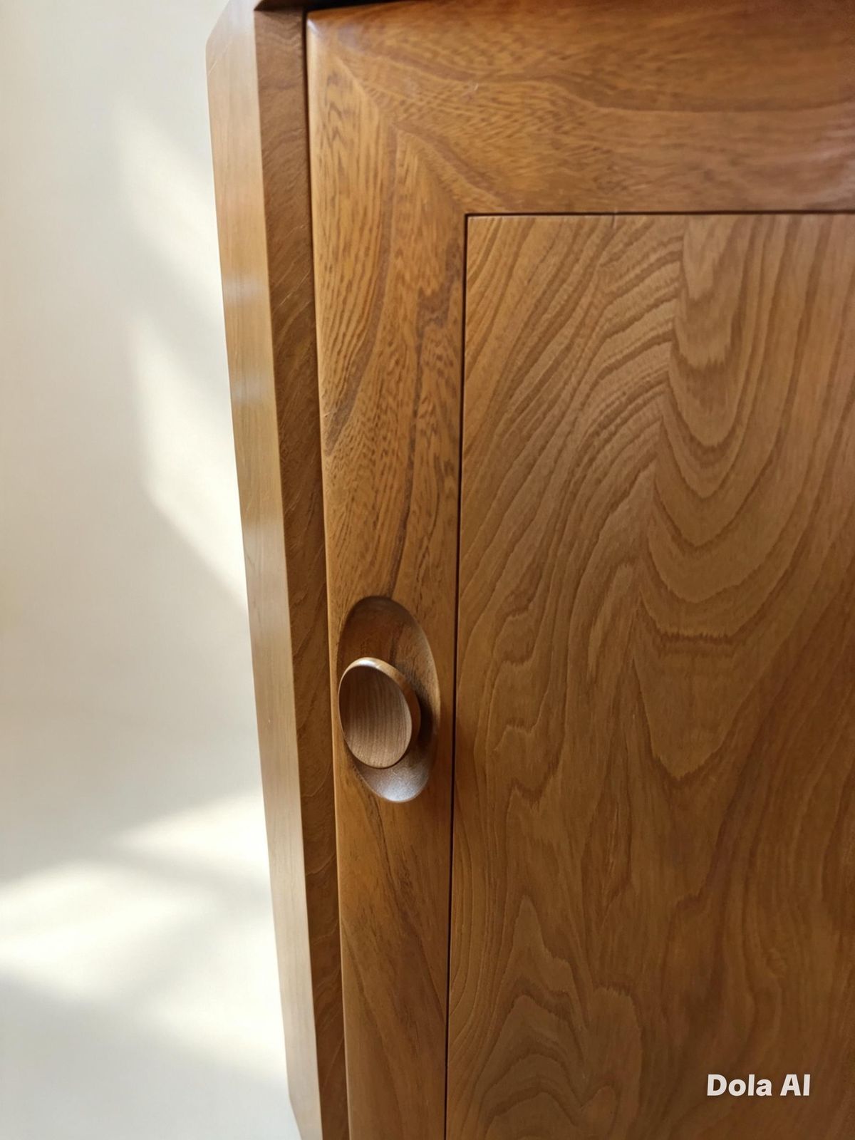 Ercol Elm Corner Display Cabinet, C.1990s photo vintage