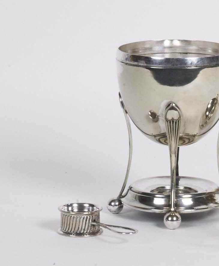 Antique Silver Egg Coddler | Egg Boiler photo buy