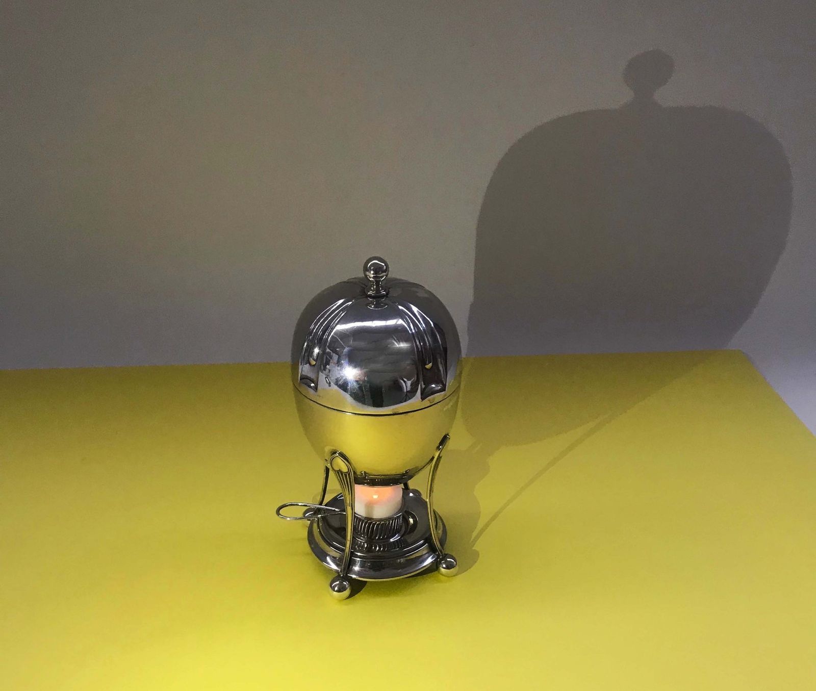 photo for sale Antique Silver Egg Coddler | Egg Boiler