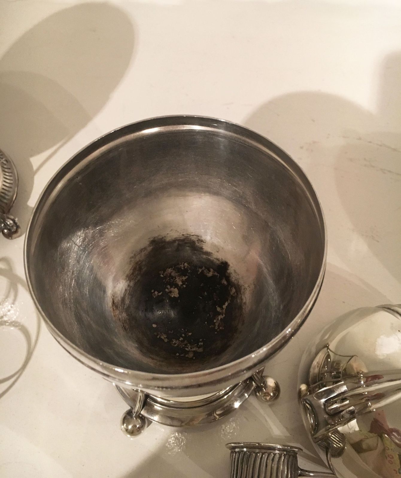200.0 Antique Silver Egg Coddler | Egg Boiler photo