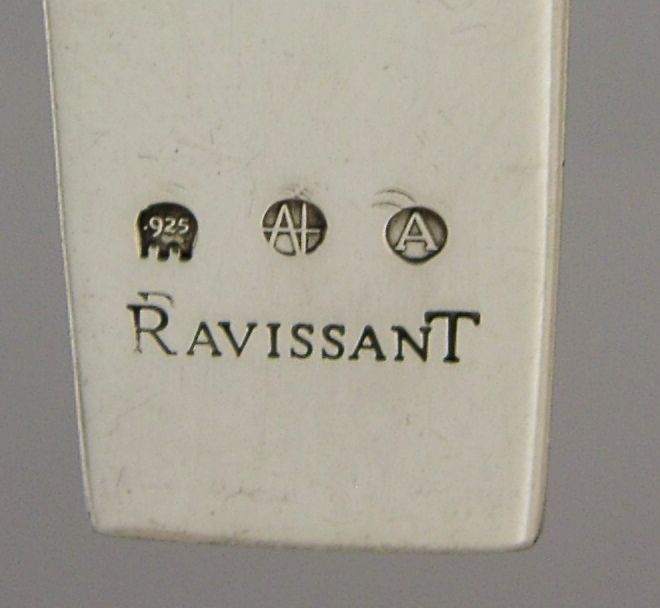 Ronds de serviette en argent massif sterling Ravissant 42 g, 1991/98, contemporains photo buy