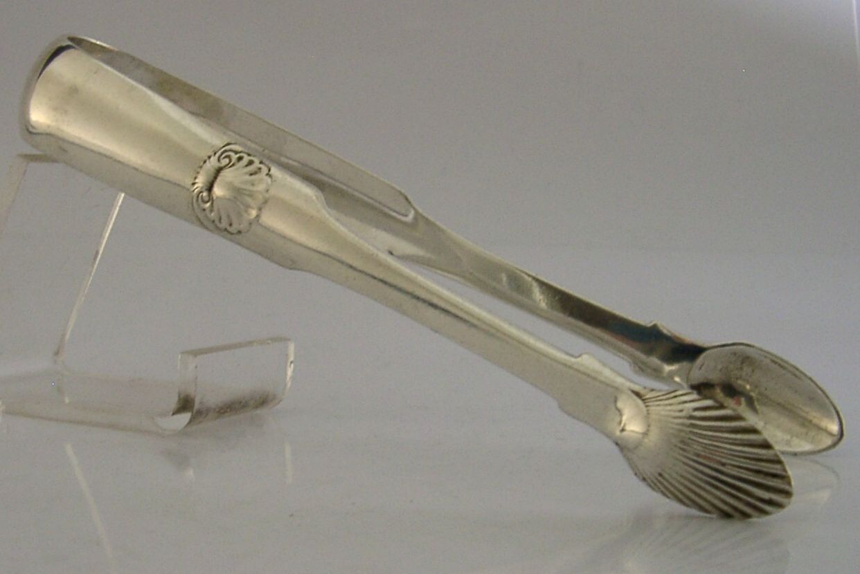 Pince à sucre en argent sterling massif, Provincial écossais, Dundee, 50 g, 1820, époque georgienne