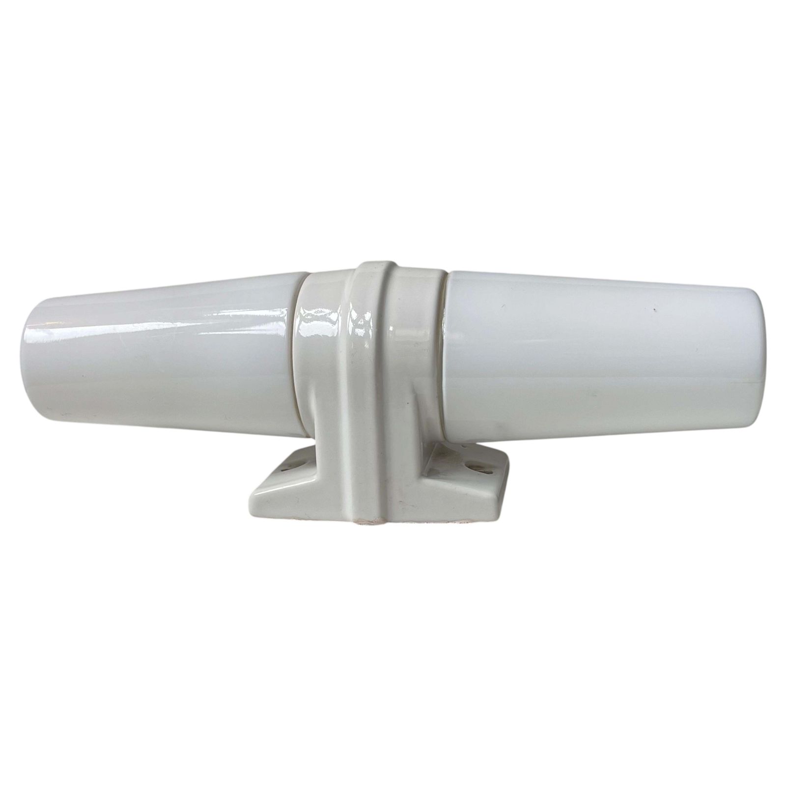 Scandinavische minimalistische witte dubbele badkamerlamp van Sigvard Bernadotte voor Ifö photo furniture